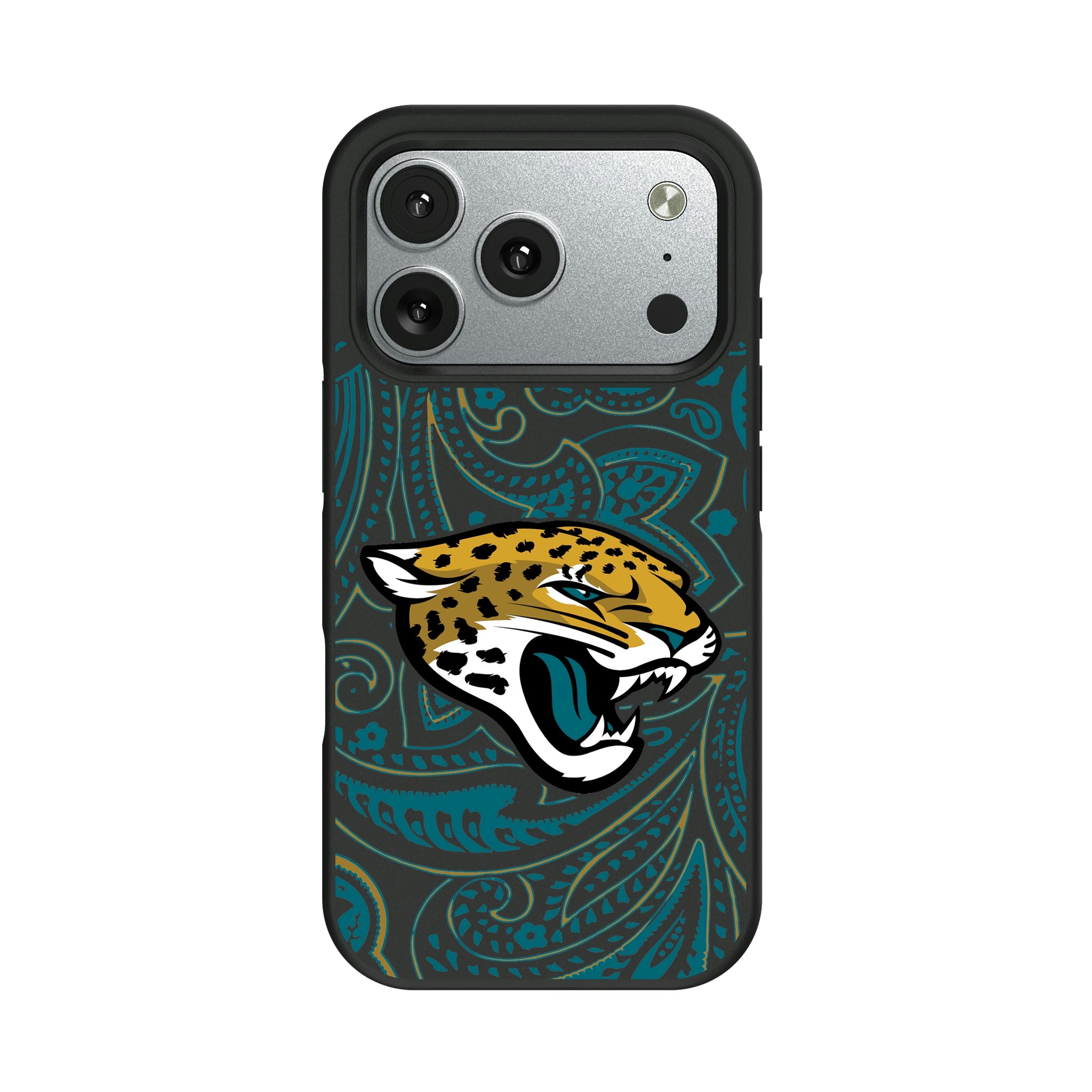 Jacksonville Jaguars Paisley iPhone Bump Phone Case for Apple iPhone#Device_iPhone 17 Pro