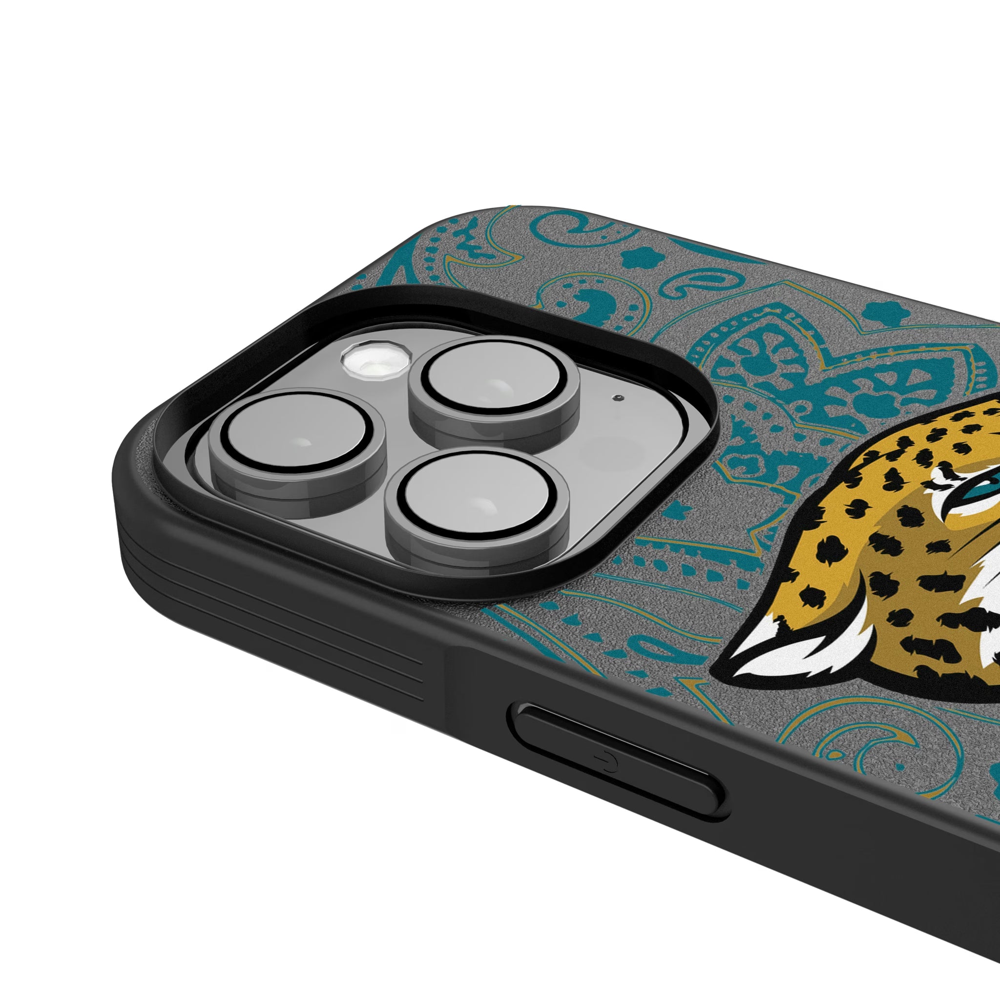 Jacksonville Jaguars Paisley iPhone Bump Phone Case for Apple iPhone - Detail