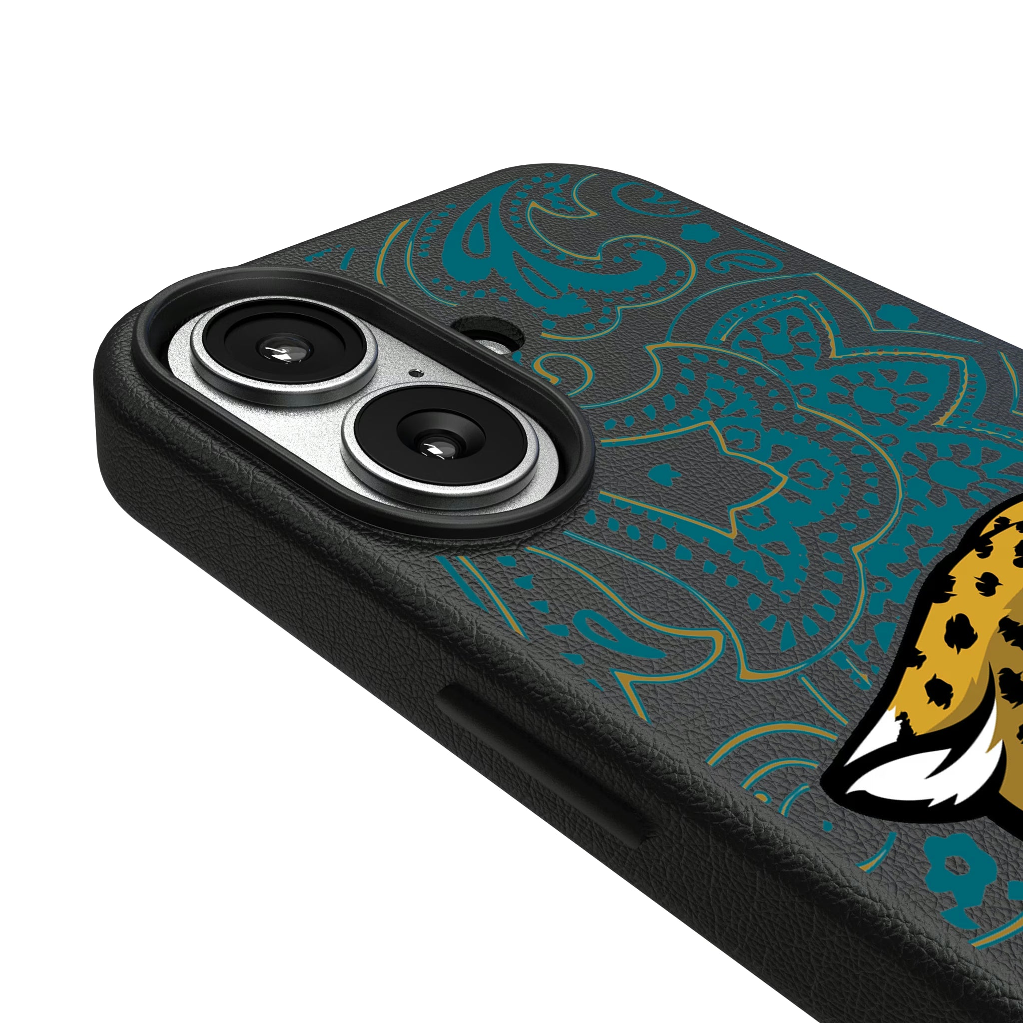 Jacksonville Jaguars Paisley iPhone MagSafe Compatible Phone Case for Apple iPhone - Detail#Device_iPhone 17