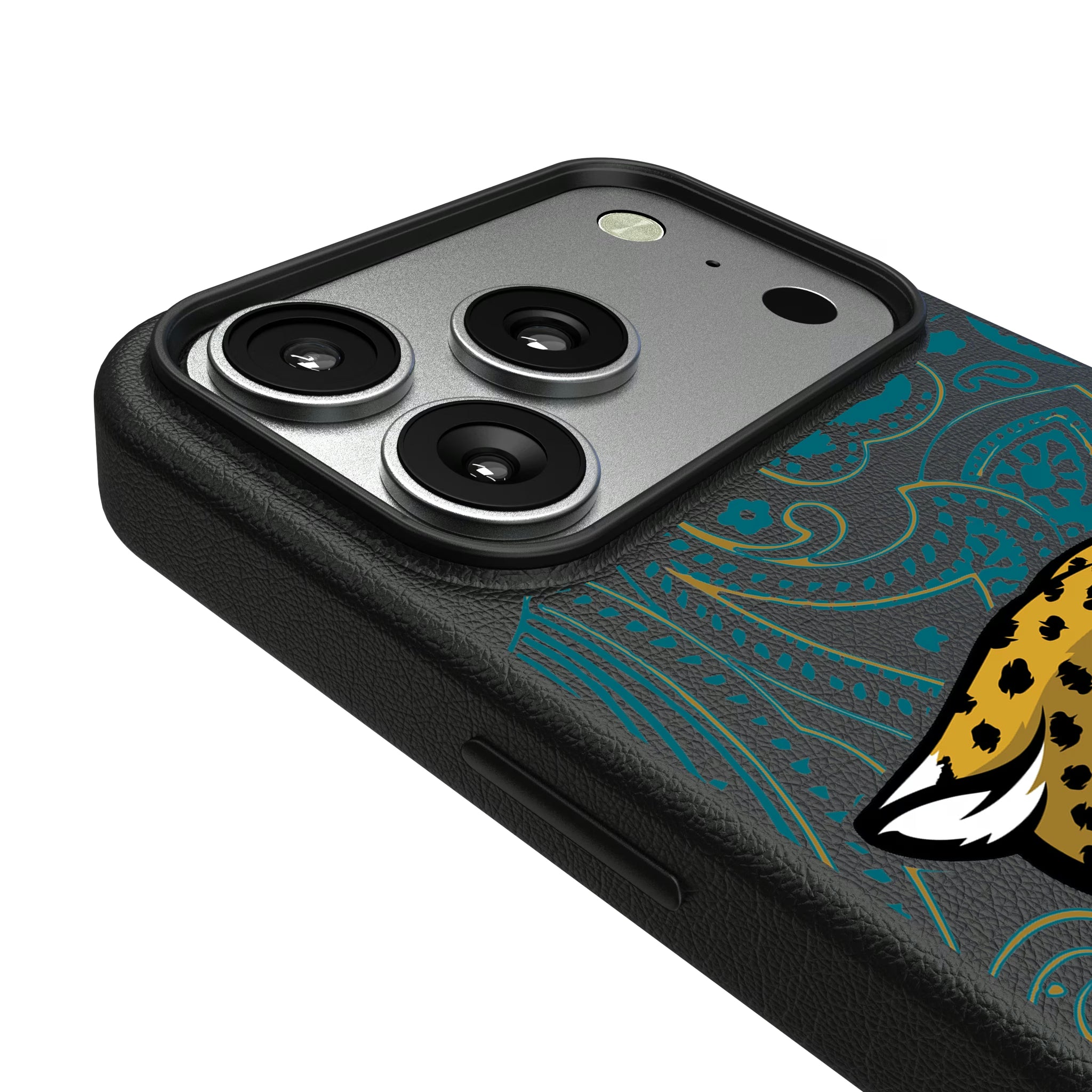 Jacksonville Jaguars Paisley iPhone MagSafe Compatible Phone Case for Apple iPhone - Detail#Device_iPhone 17 Pro