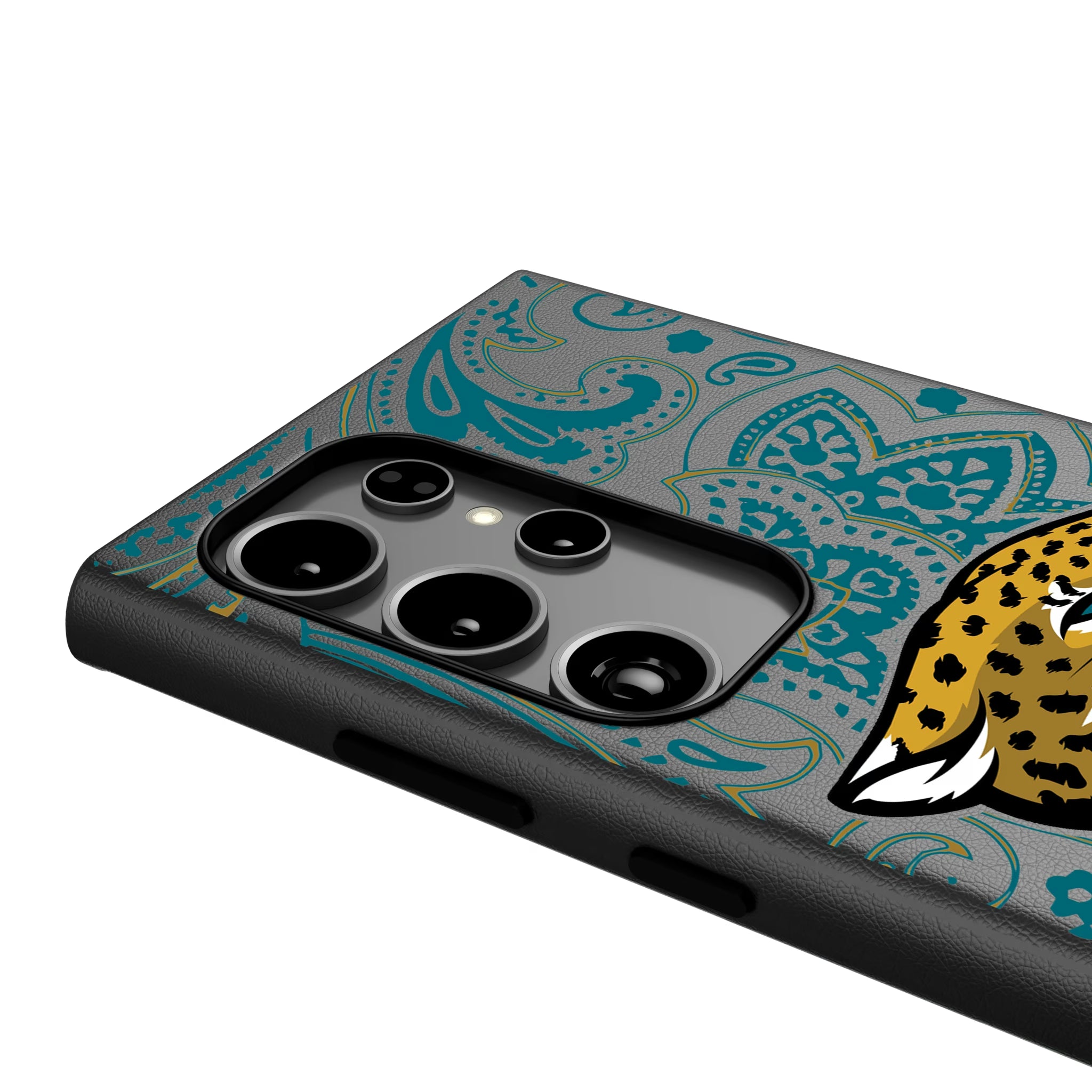 Jacksonville Jaguars Paisley Galaxy MagSafe Compatible Phone Case for Samsung Galaxy - Detail