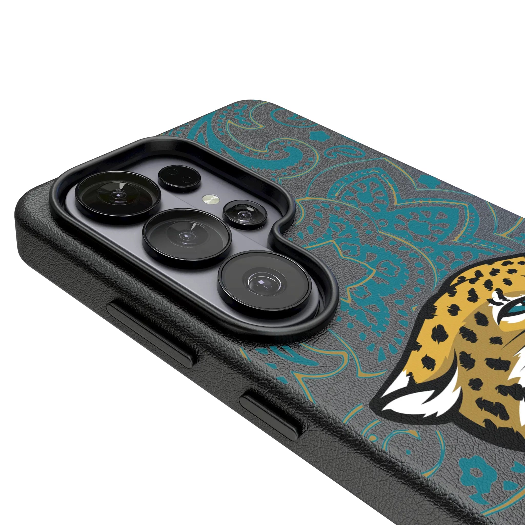 Jacksonville Jaguars Paisley Galaxy MagSafe Compatible Phone Case for Samsung Galaxy - Detail#Device_Galaxy S26 Ultra