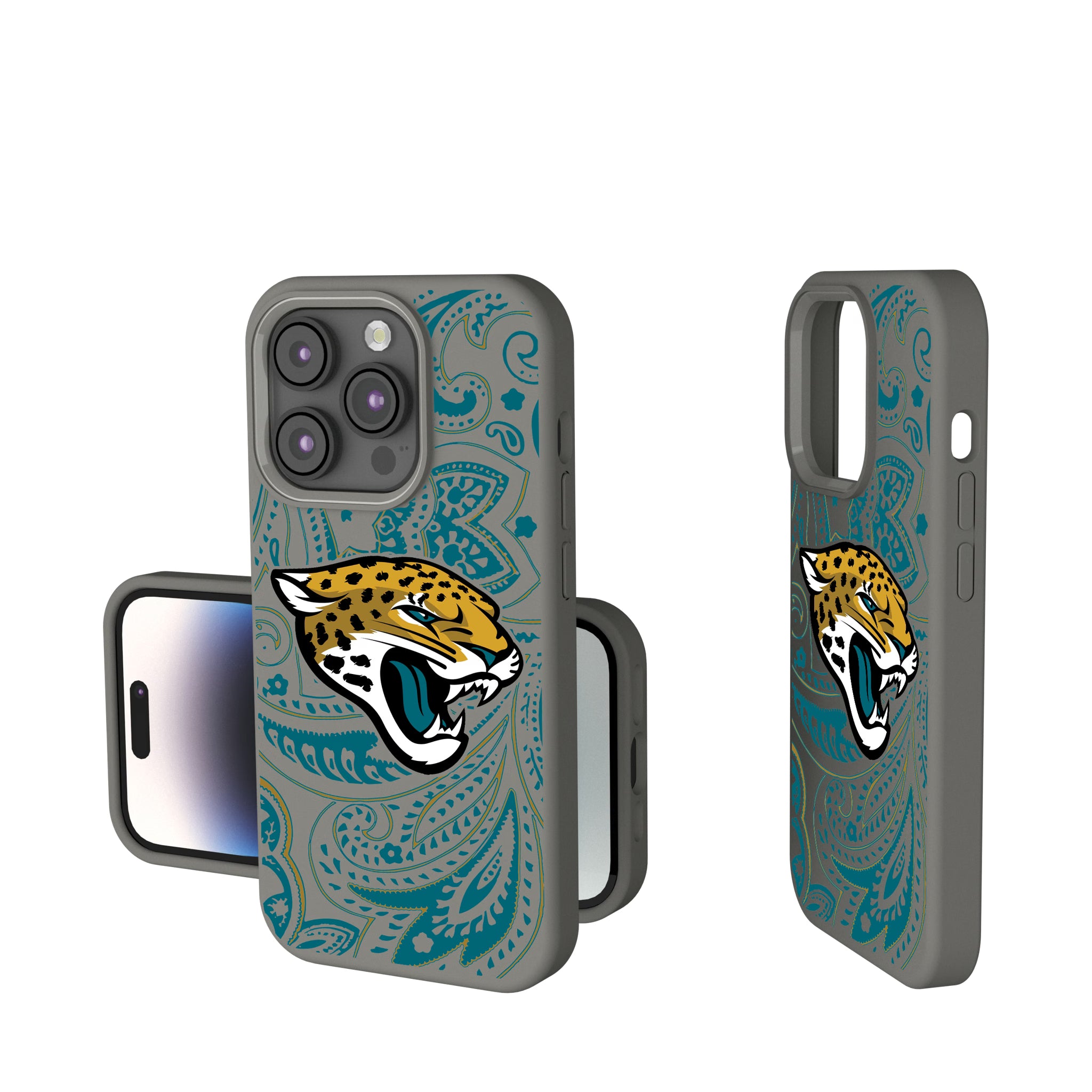 Jacksonville Jaguars Paisley iPhone Soft Touch Phone Case for Apple iPhone
