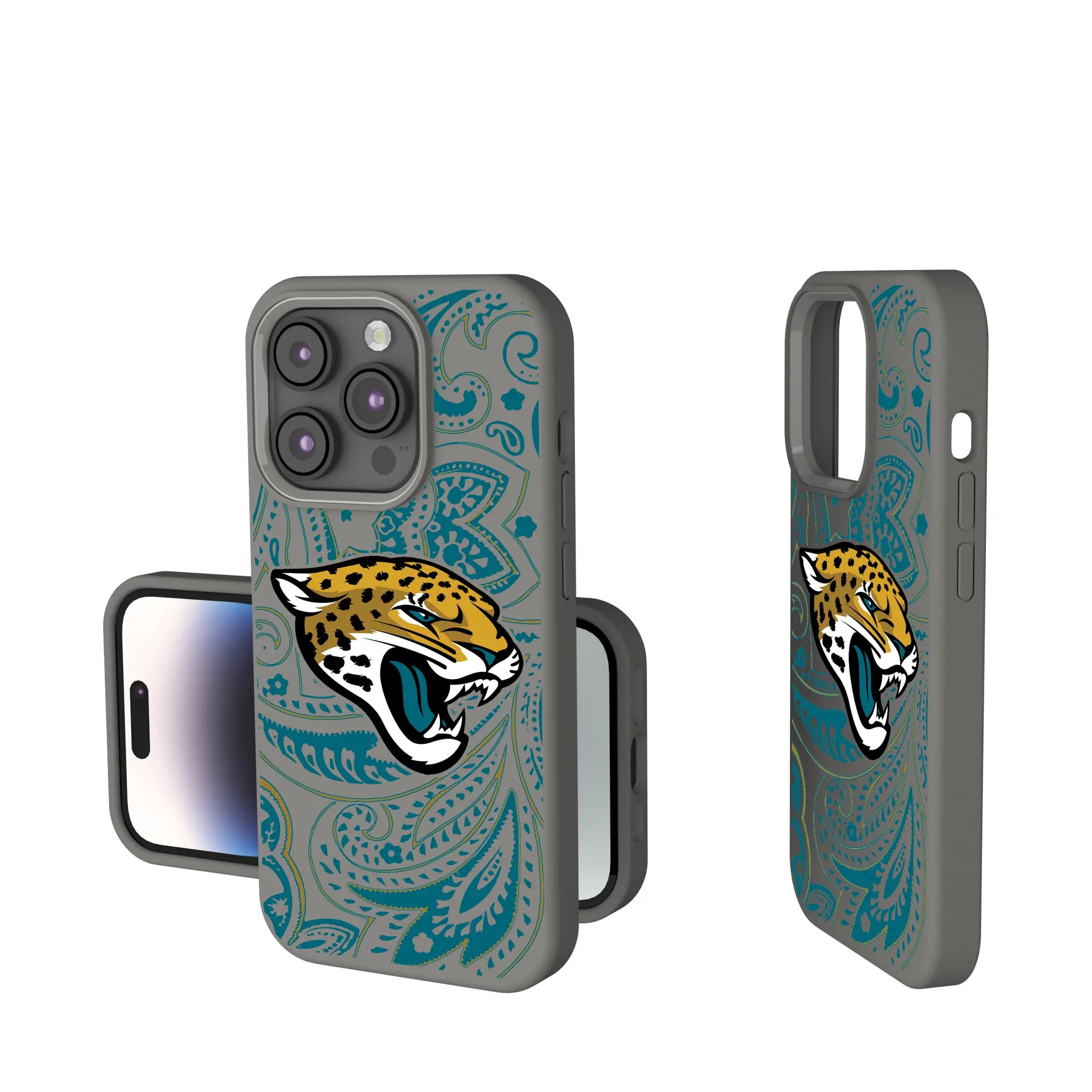 Jacksonville Jaguars Paisley iPhone Soft Touch Phone Case for Apple iPhone