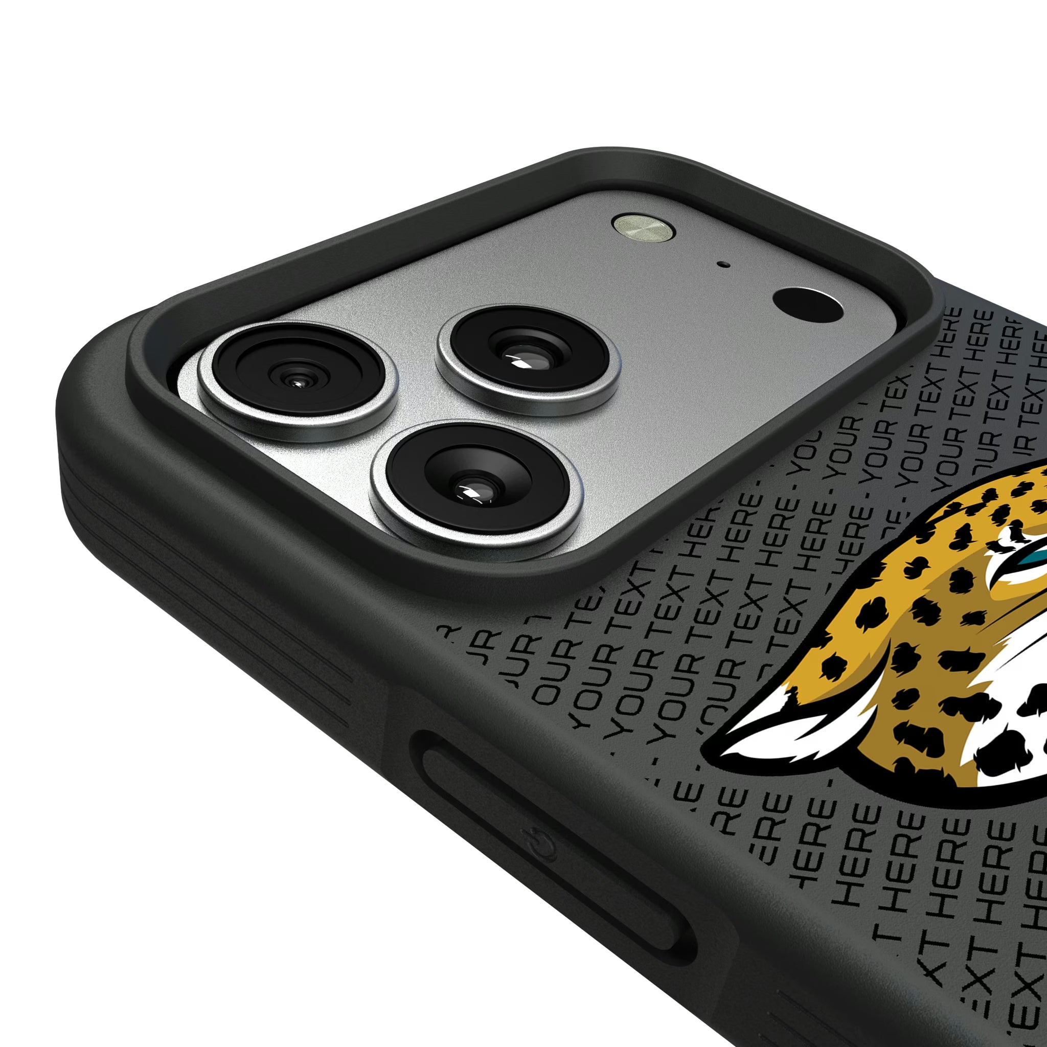 Jacksonville Jaguars Personalized EndZone Plus iPhone Bump Phone Case for Apple iPhone - Detail#Device_iPhone 17 Pro Max