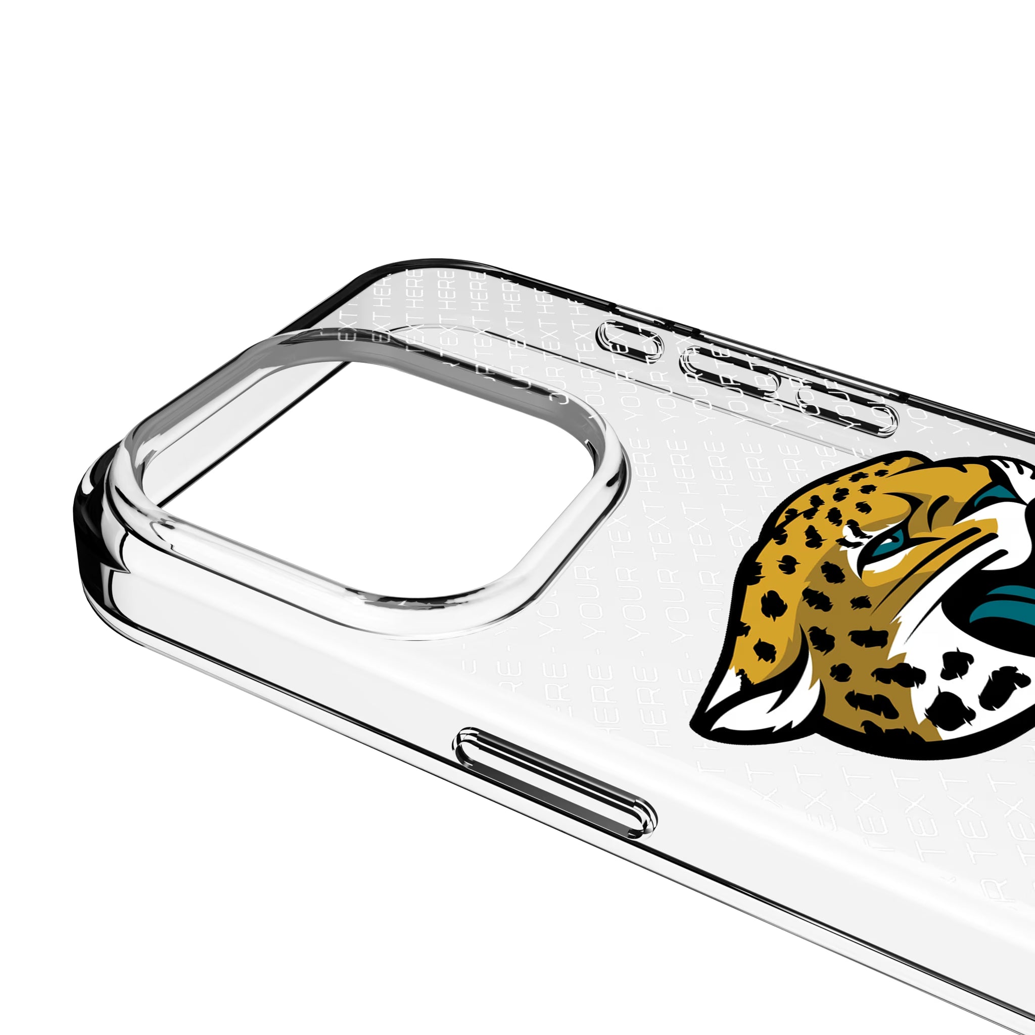Jacksonville Jaguars Personalized EndZone Plus iPhone Clear Phone Case for Apple iPhone - Detail
