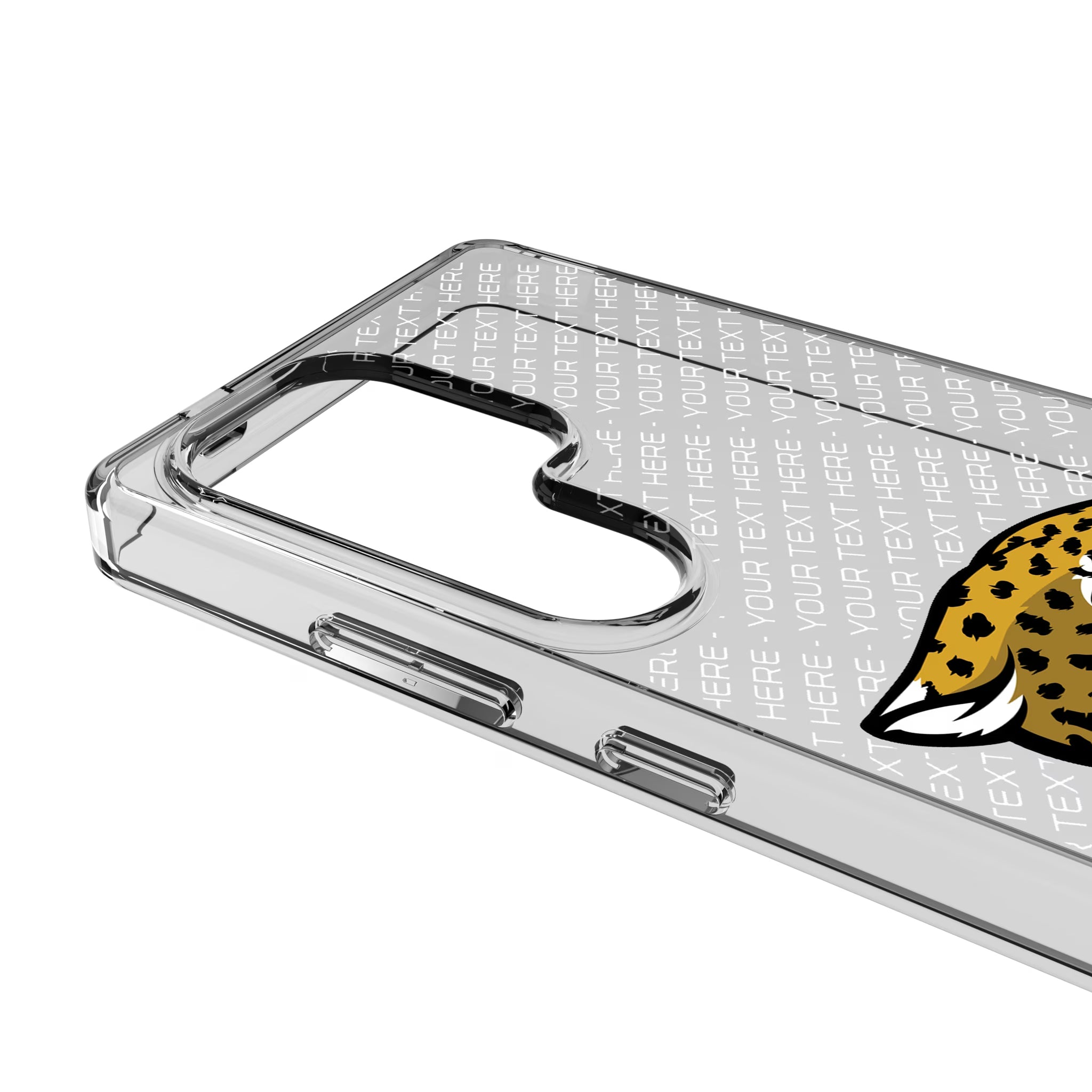 Jacksonville Jaguars Personalized EndZone Plus Galaxy Clear Phone Case for Samsung Galaxy - Detail
