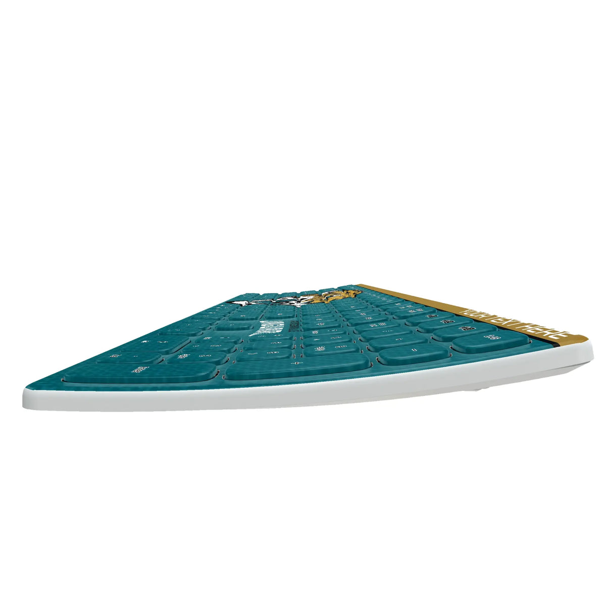 Jacksonville Jaguars Personalized Endzone Solid KKB605 Curved Wireless Keyboard