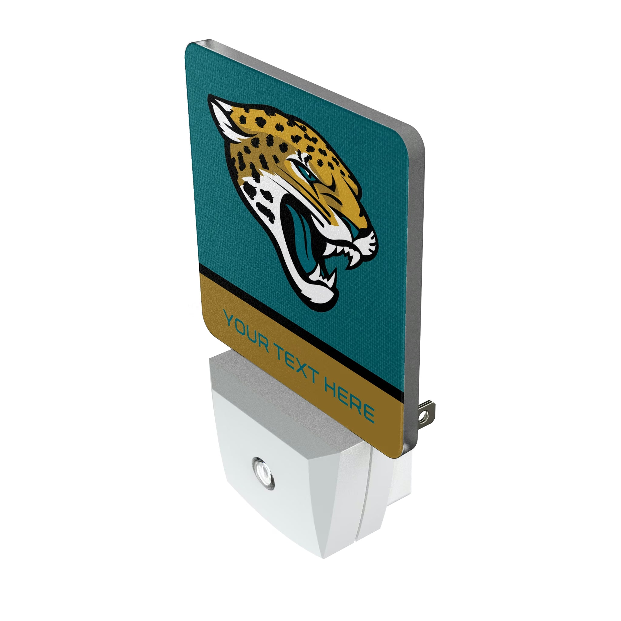 Jacksonville Jaguars Personalized Endzone Solid Night Light 2-Pack - Isometric View