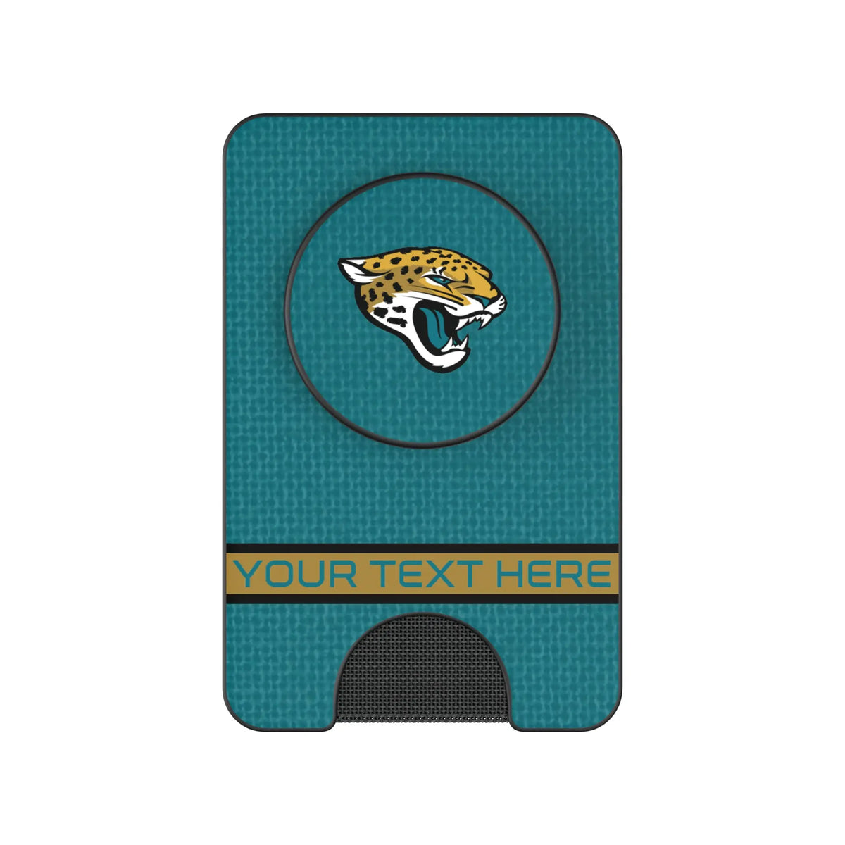 Jacksonville Jaguars Personalized Endzone Solid Popsockets Wallet Magnetic
