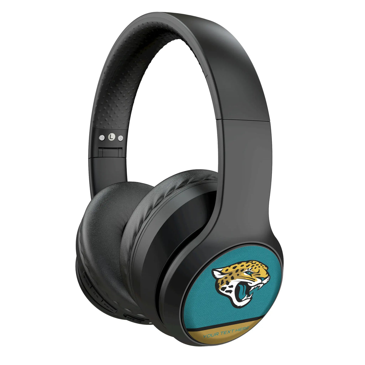 Jacksonville Jaguars Personalized Endzone Solid Wireless Over-Ear Headphones With Case