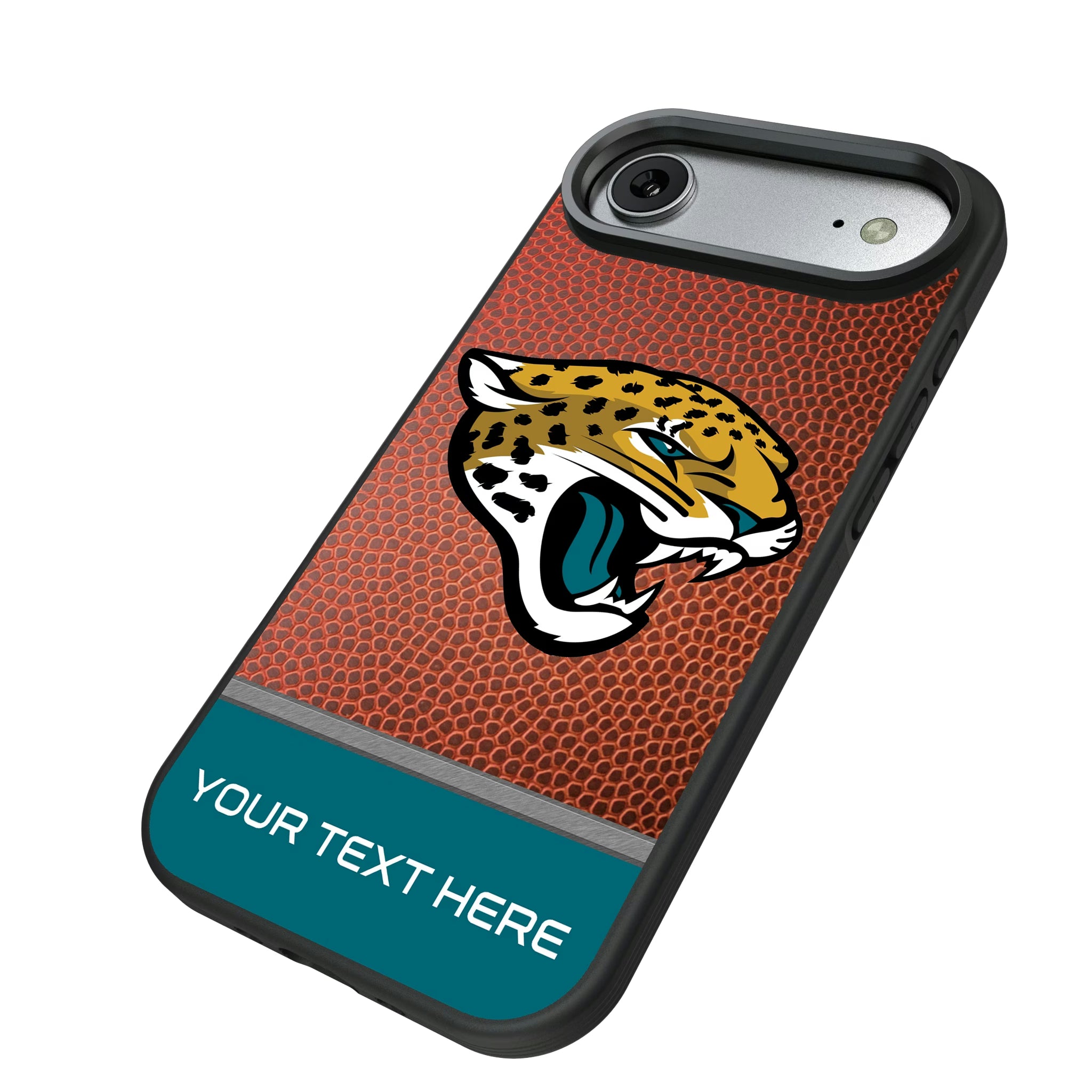 Jacksonville Jaguars Personalized Football iPhone Bump Phone Case for Apple iPhone - Isometric View#Device_iPhone Air
