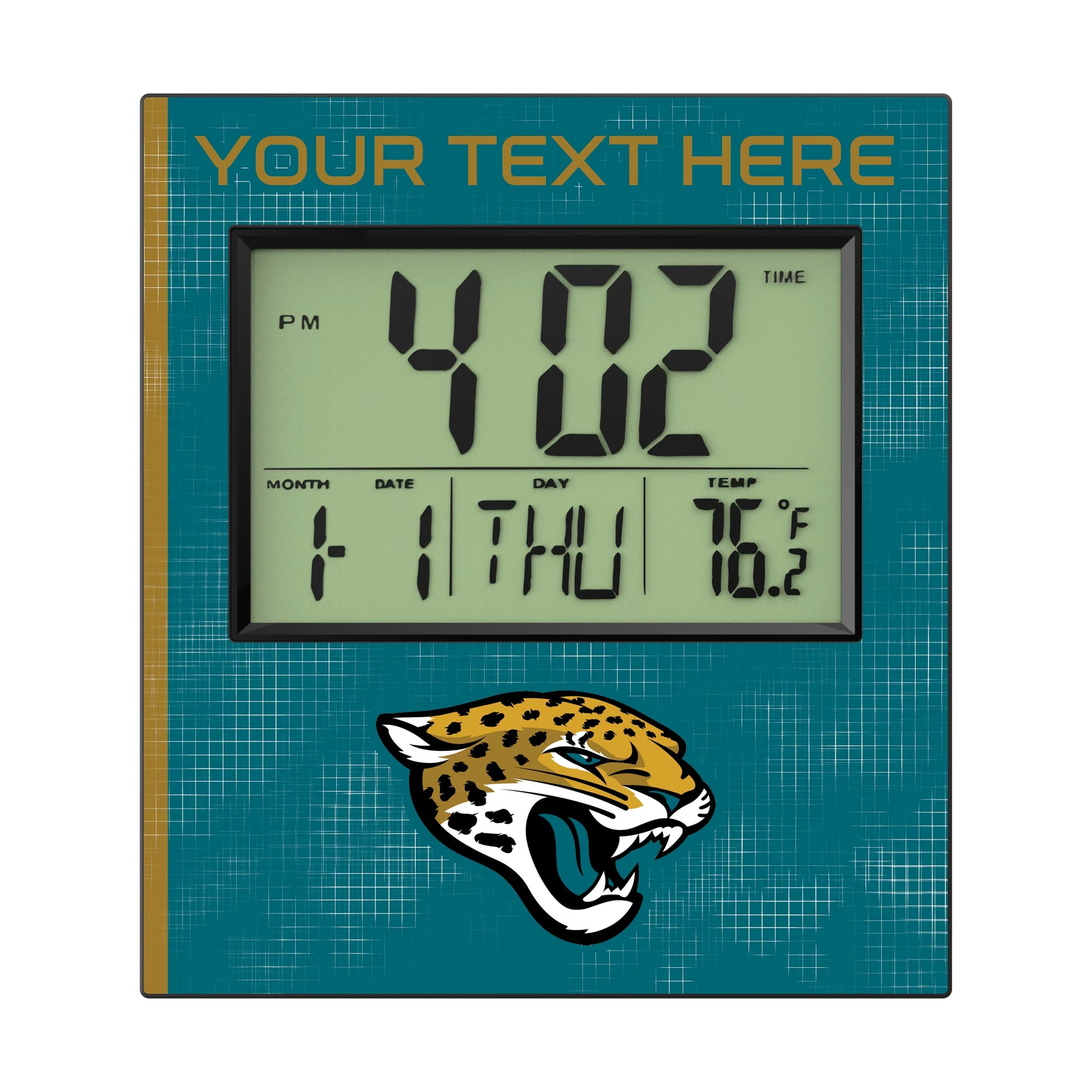 Jacksonville Jaguars Personalized Hatch Wall Clock