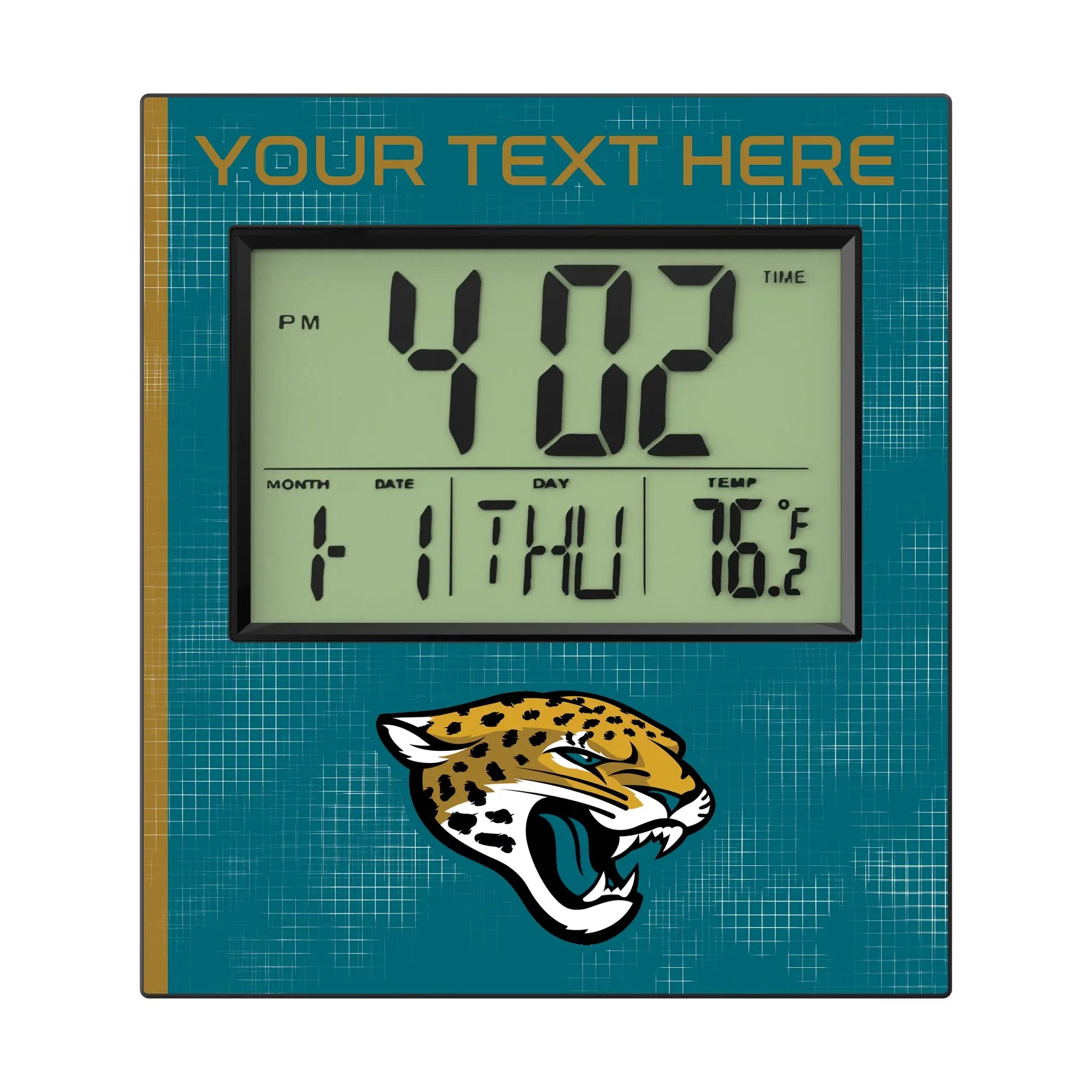 Jacksonville Jaguars Personalized Hatch Wall Clock