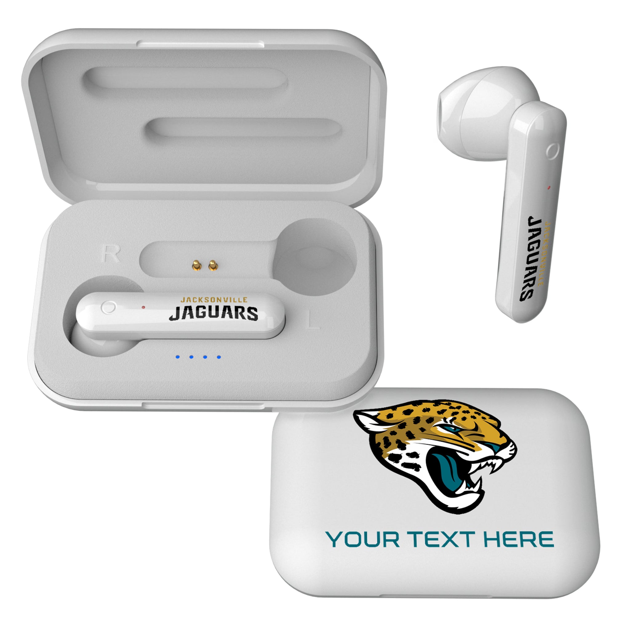 Jacksonville Jaguars Personalized Insignia Wireless TWS Earbuds