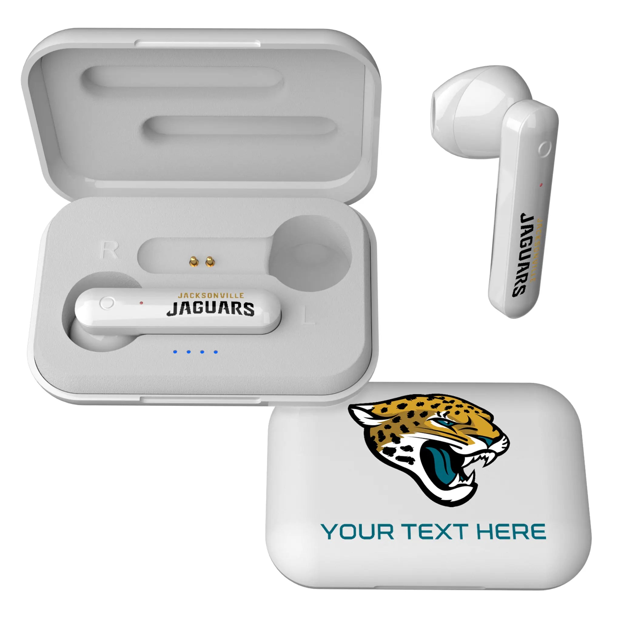 Jacksonville Jaguars Personalized Insignia Wireless TWS Earbuds