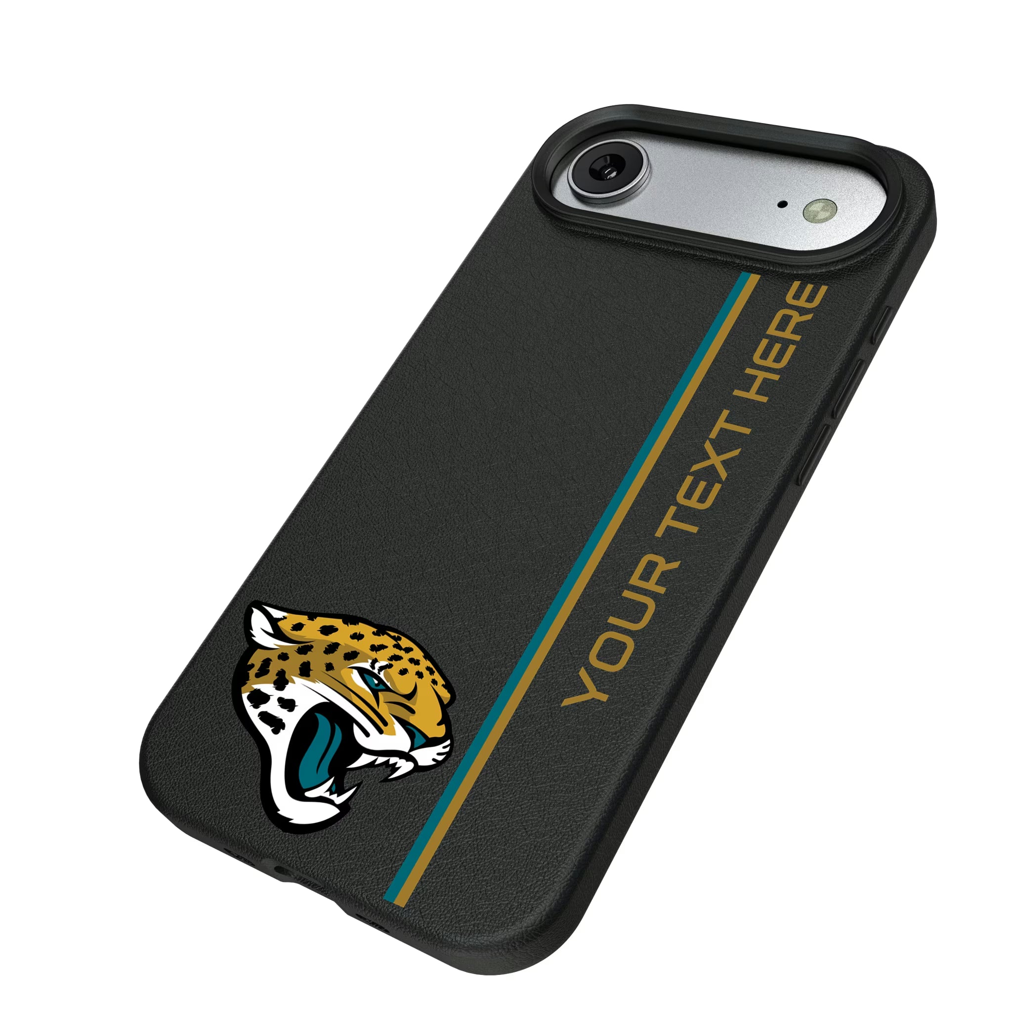 Jacksonville Jaguars Personalized Sidebard iPhone MagSafe Compatible Phone Case for Apple iPhone - Isometric View#Device_iPhone Air