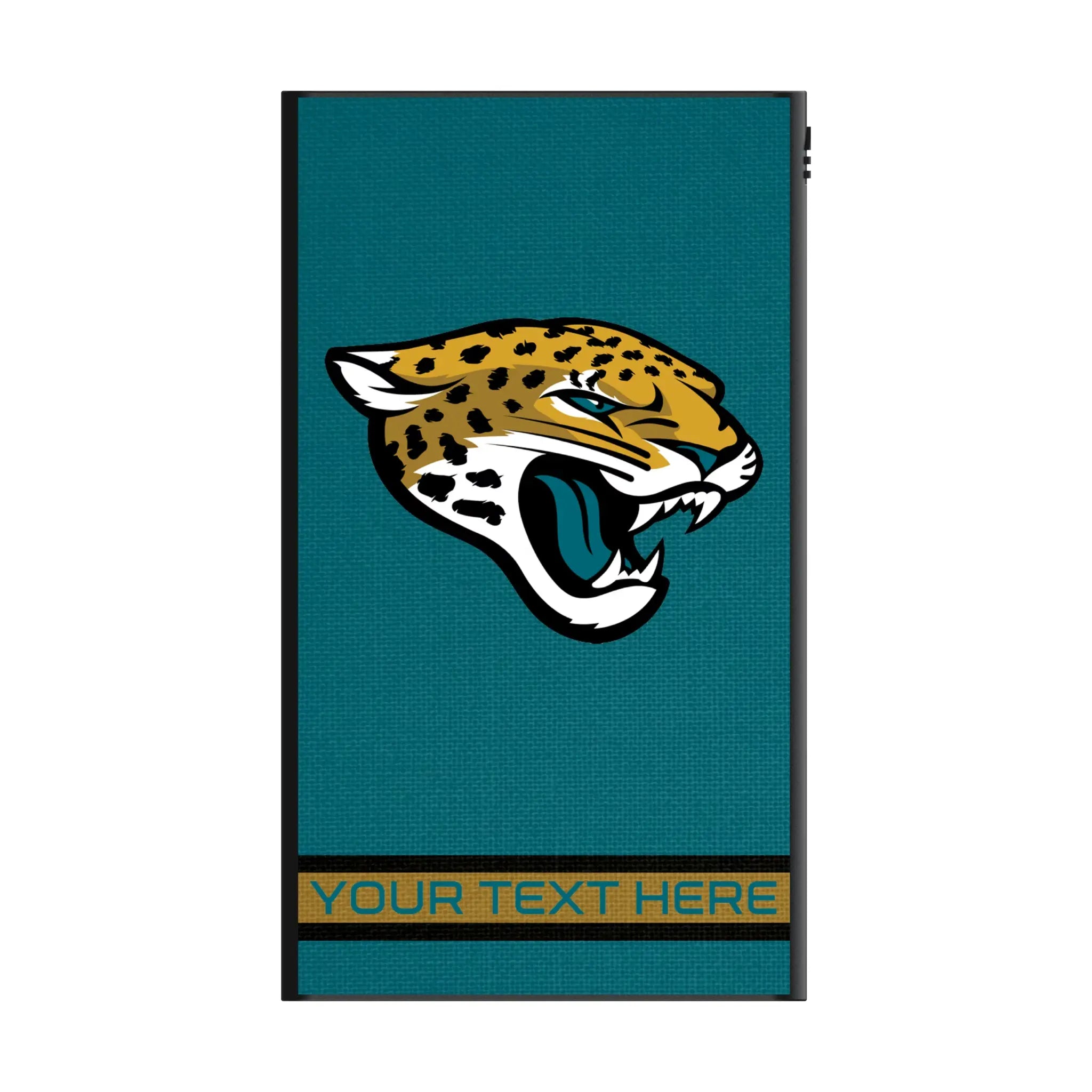 Jacksonville Jaguars Personalized Stripe 5000mAh Flat Power Bank