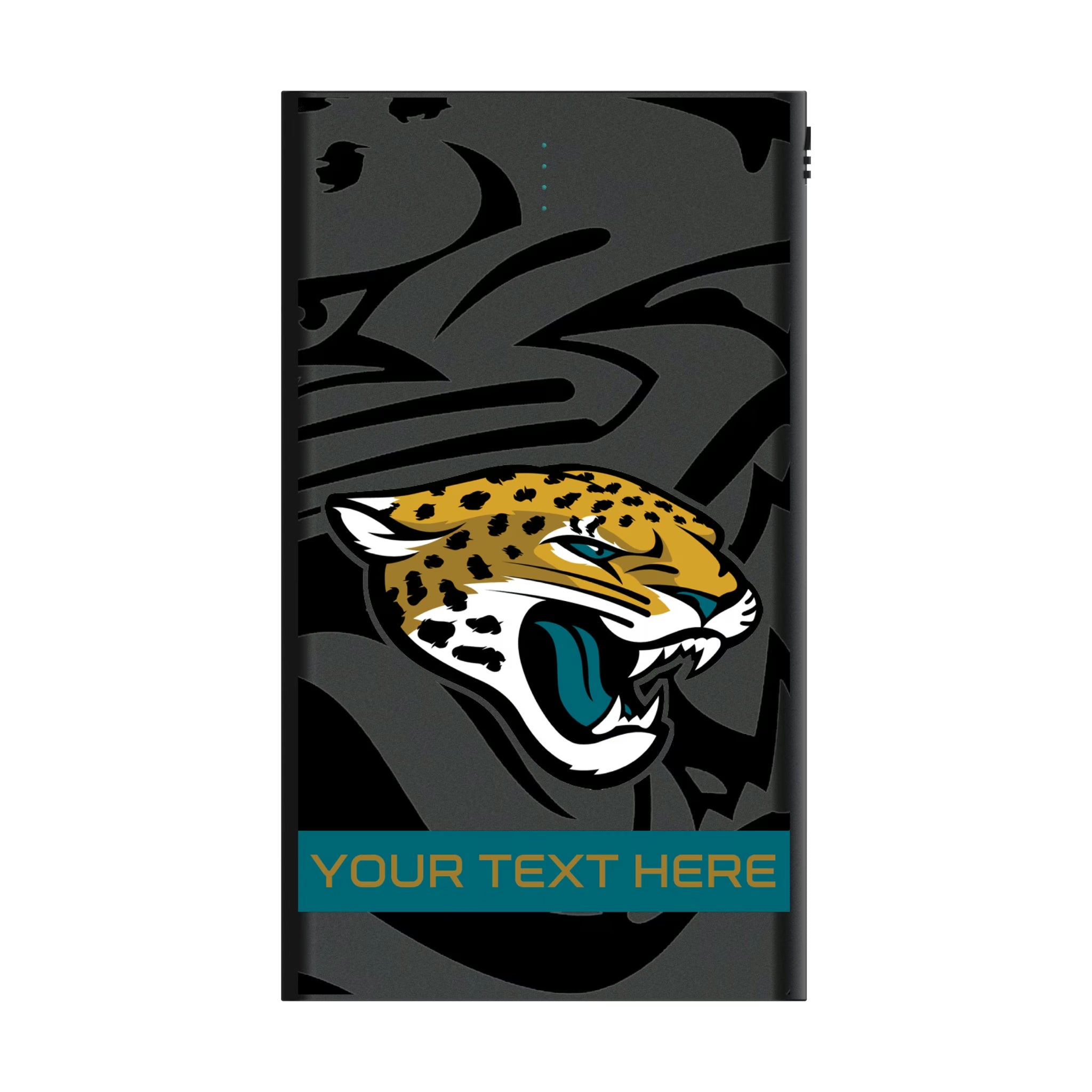 Jacksonville Jaguars Personalized Tilt 5000mAh Flat Powerbank