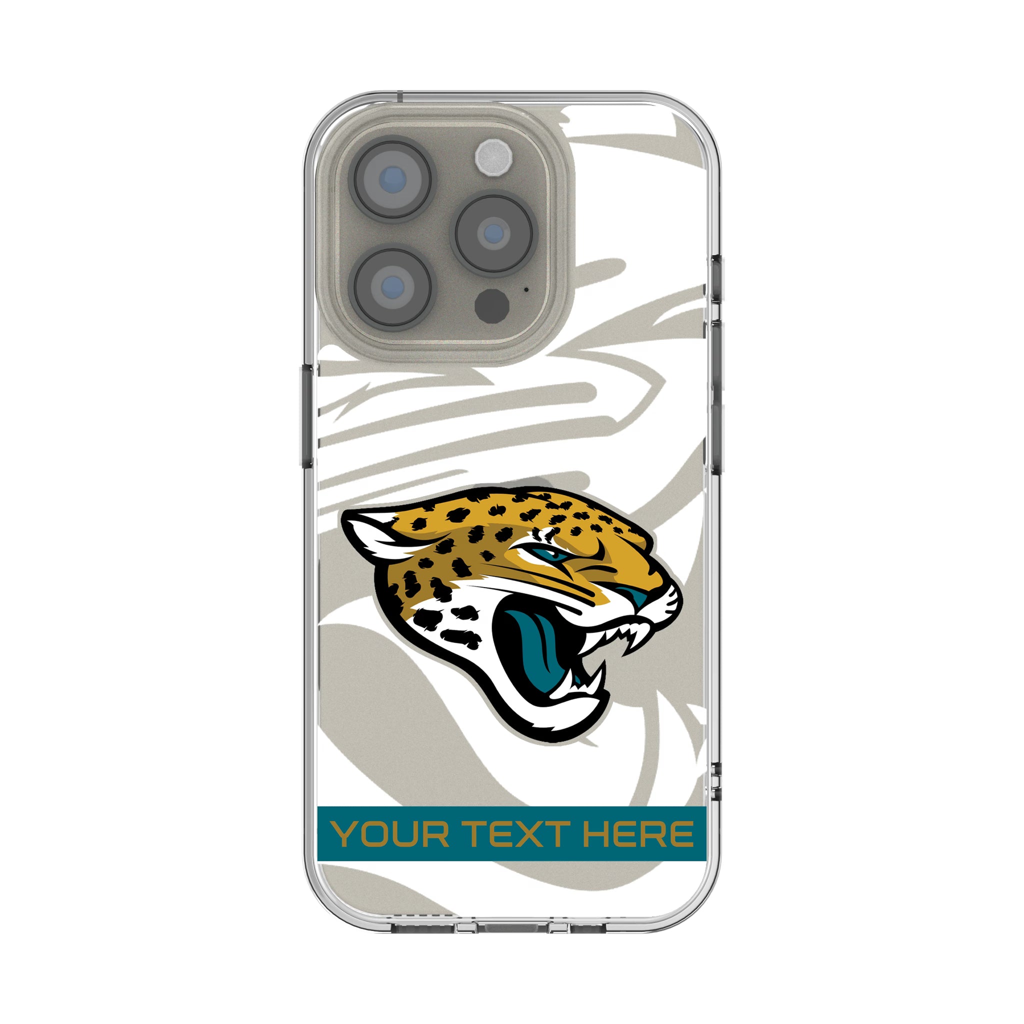Jacksonville Jaguars Personalized Tilt iPhone Clear Phone Case for Apple iPhone