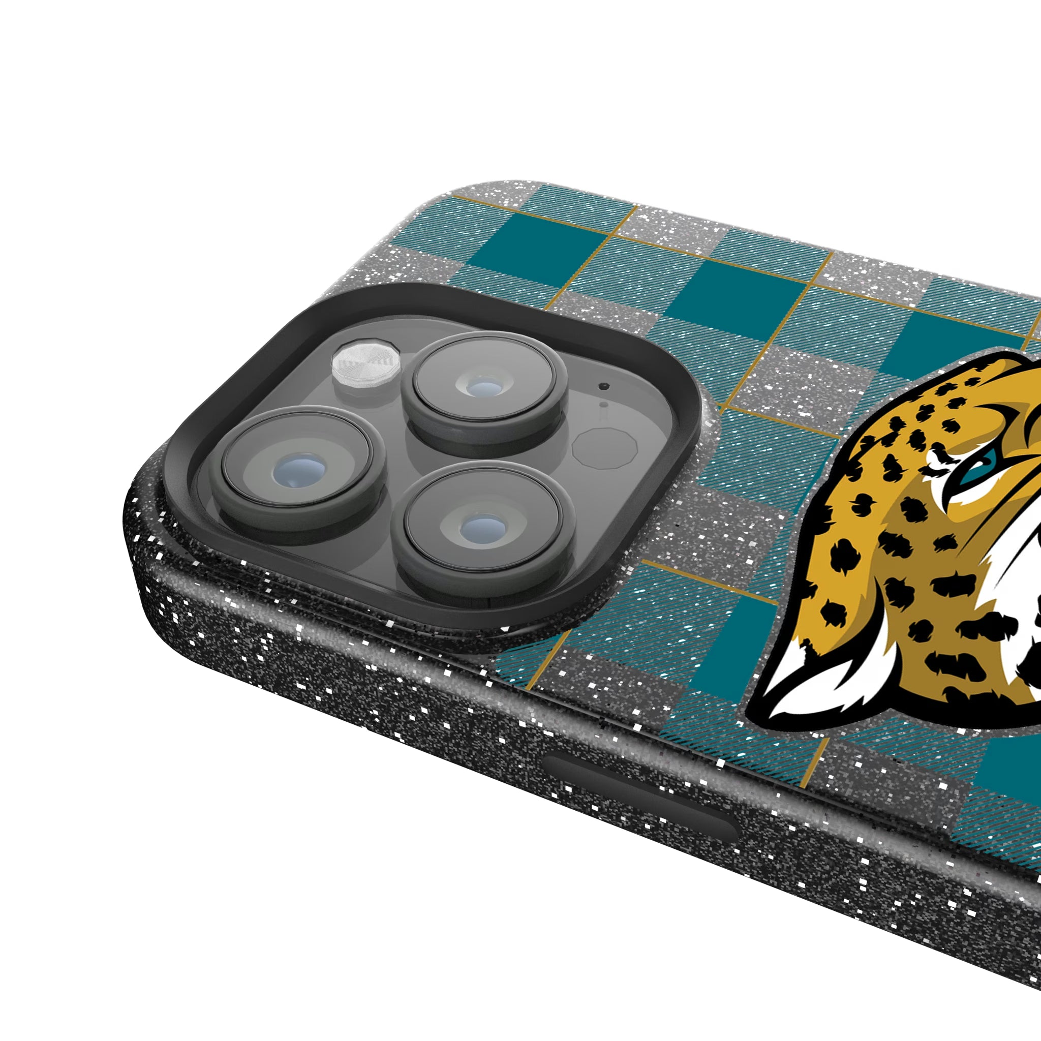 Jacksonville Jaguars Plaid iPhone Bling Phone Case for Apple iPhone - Detail