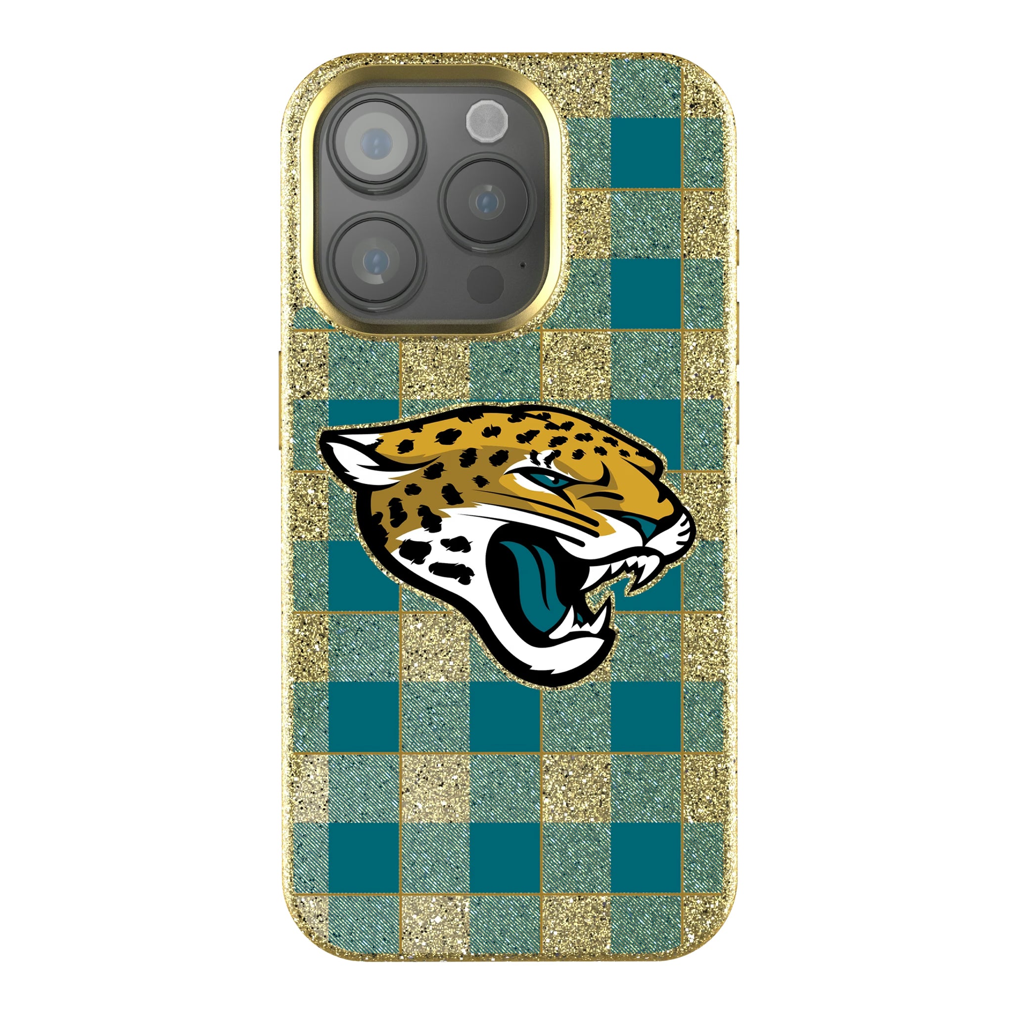 Jacksonville Jaguars Plaid iPhone Bling Phone Case for Apple iPhone