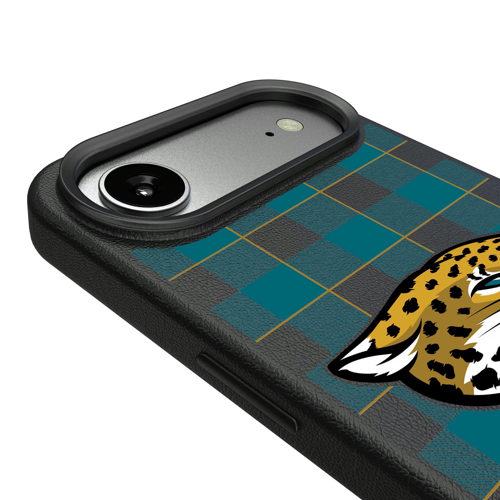 Jacksonville Jaguars Plaid iPhone MagSafe Compatible Phone Case for Apple iPhone - Detail#Device_iPhone Air