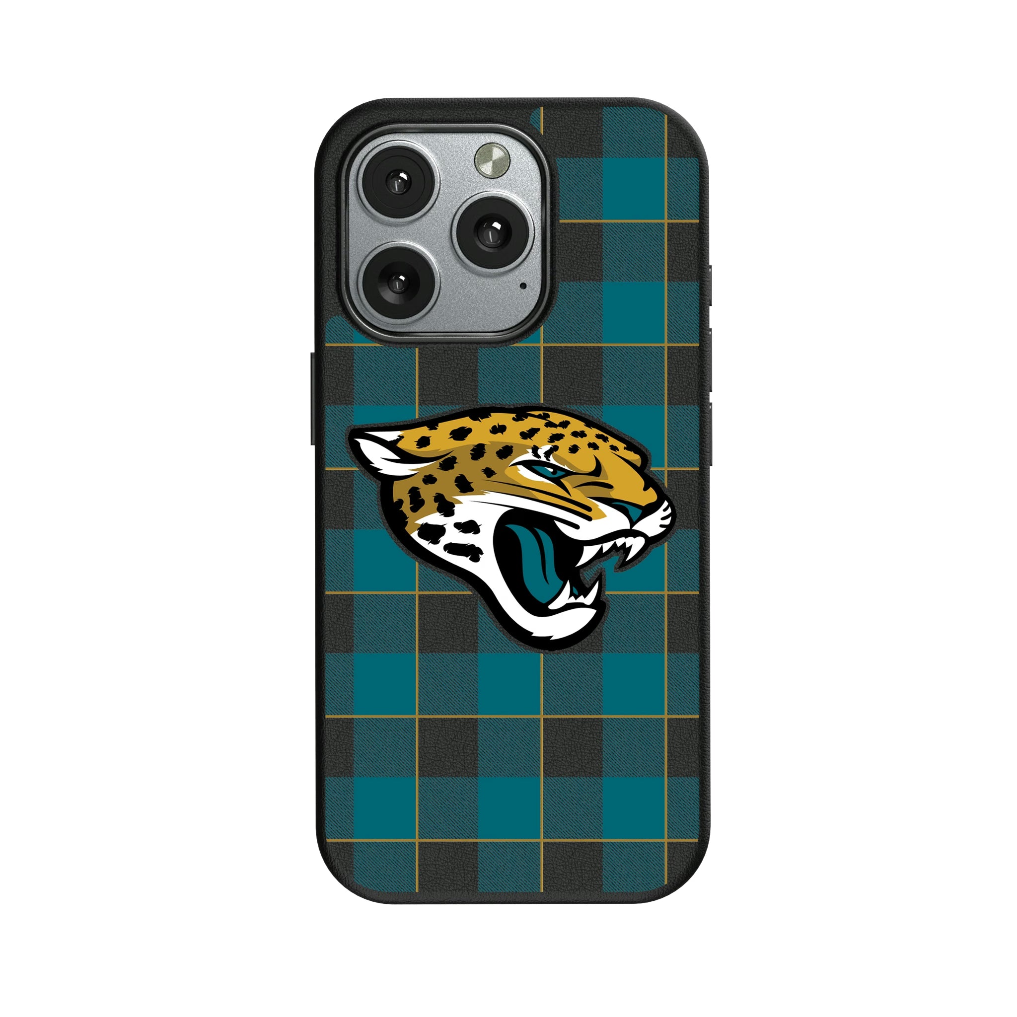Jacksonville Jaguars Plaid iPhone MagSafe Compatible Phone Case for Apple iPhone