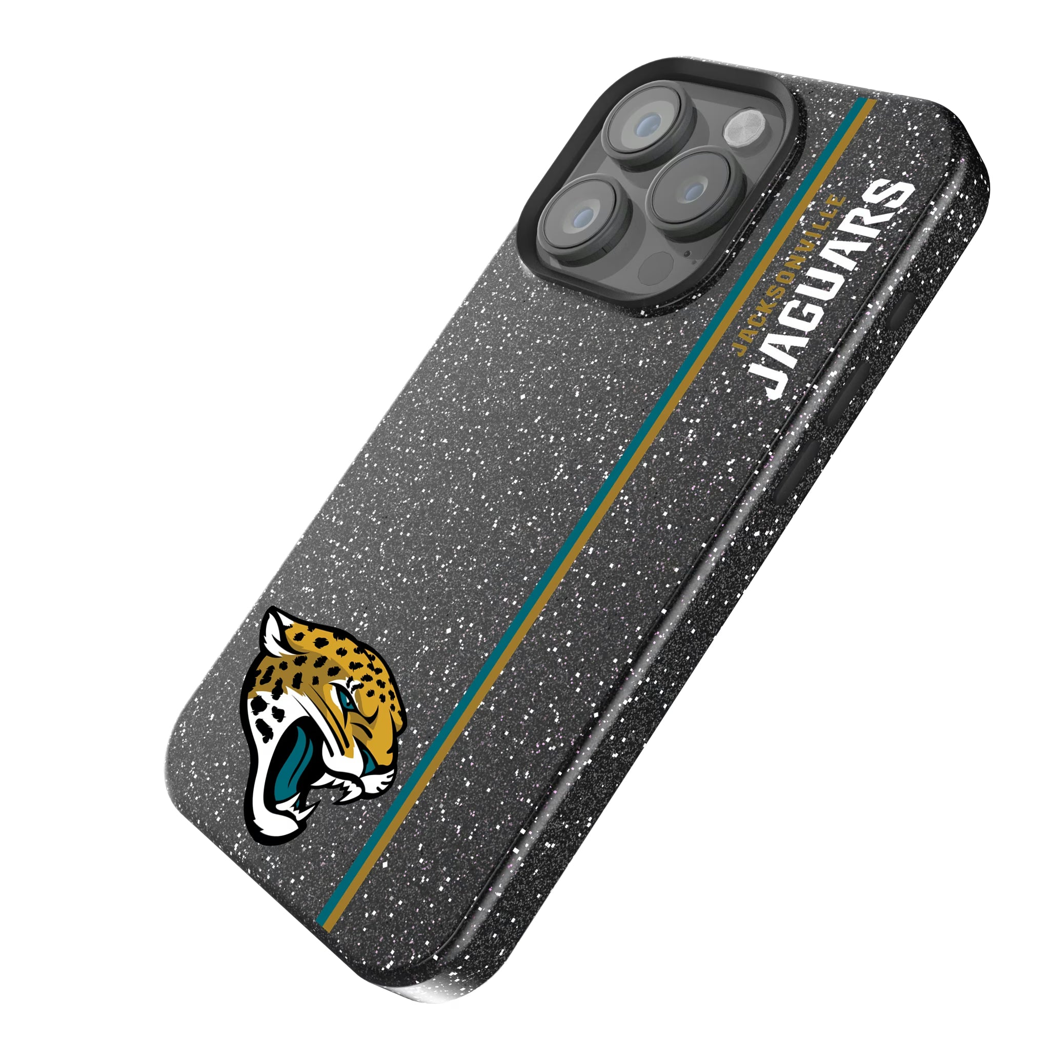 Jacksonville Jaguars Sidebar iPhone Bling Phone Case for Apple iPhone - Isometric View