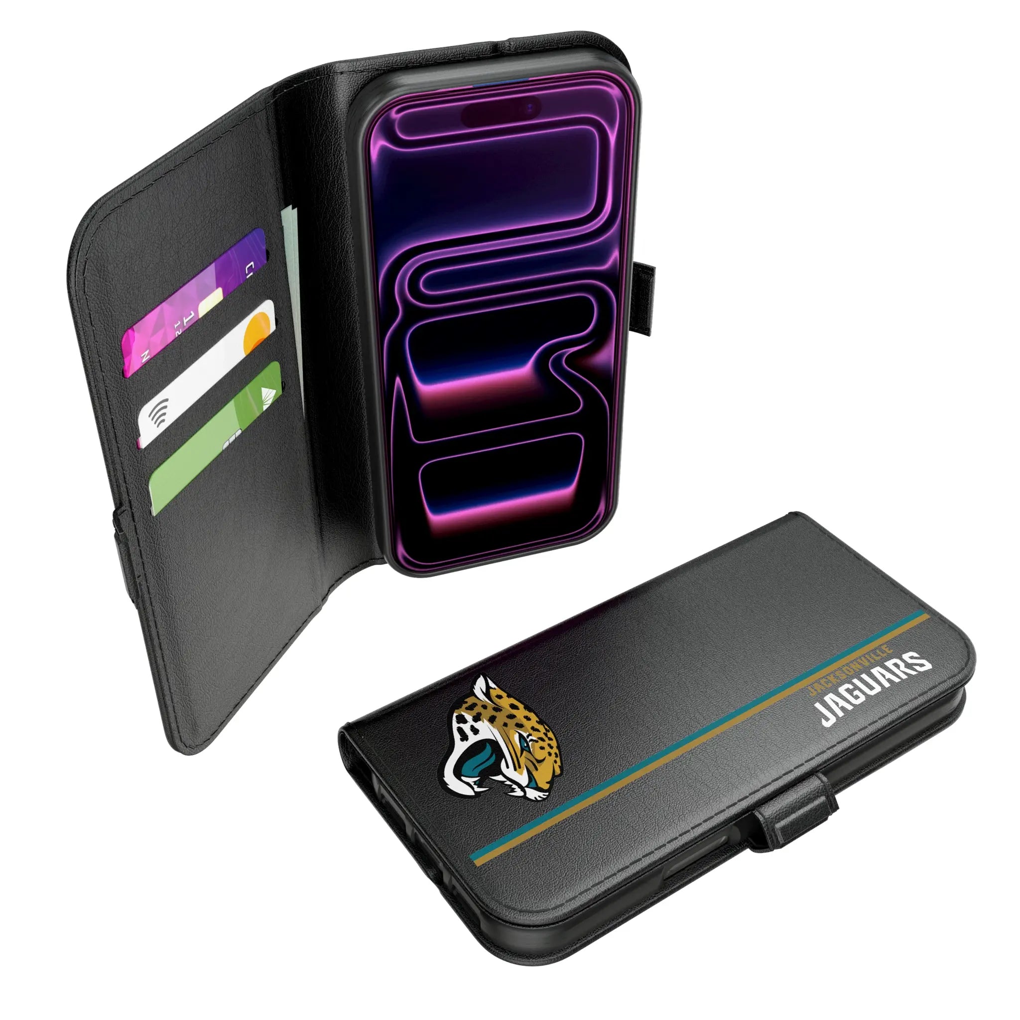 Jacksonville Jaguars Sidebar iPhone Folio Phone Case for Apple iPhone#Device_iPhone 17 Pro