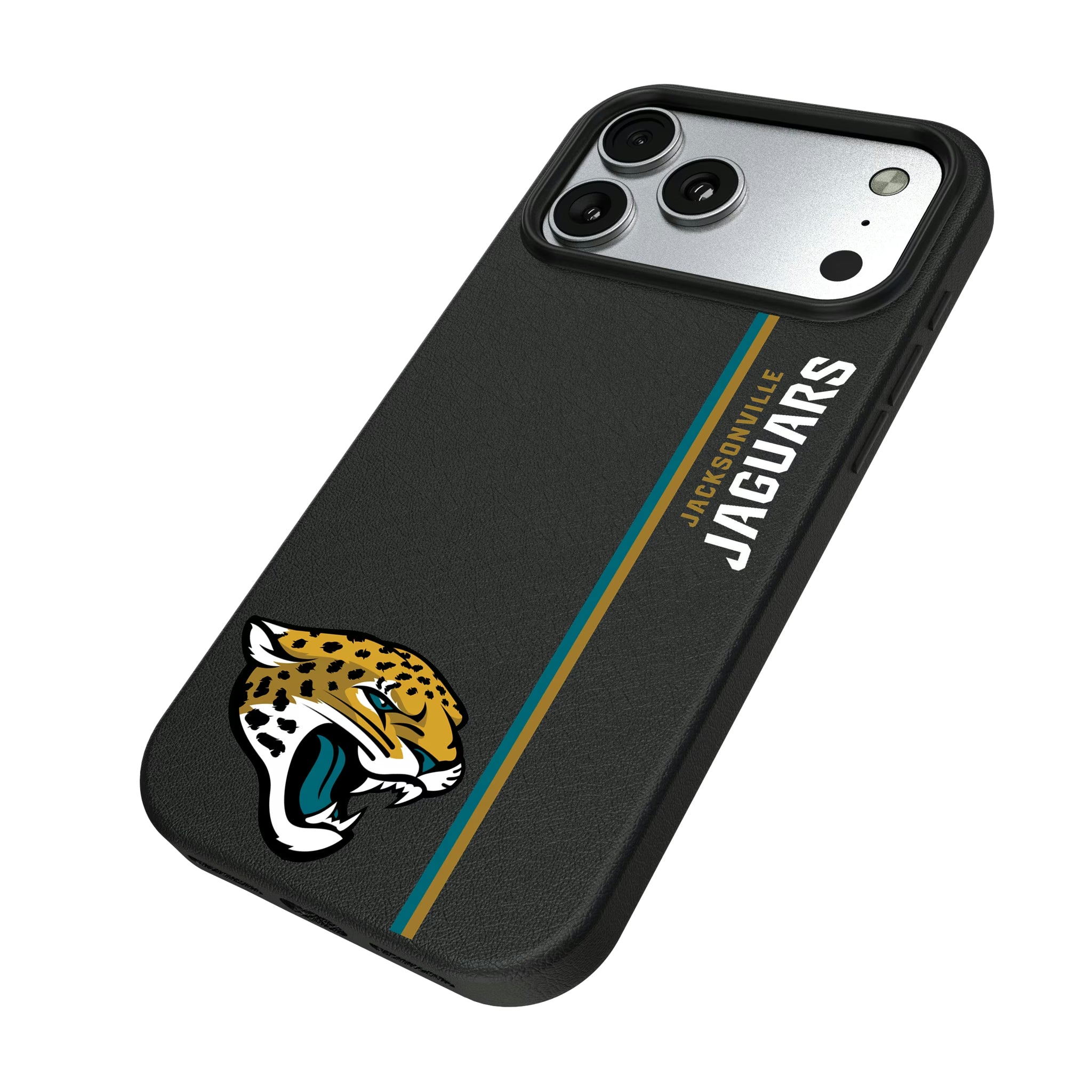 Jacksonville Jaguars Sidebar iPhone MagSafe Compatible Phone Case for Apple iPhone - Isometric View#Device_iPhone 17 Pro Max