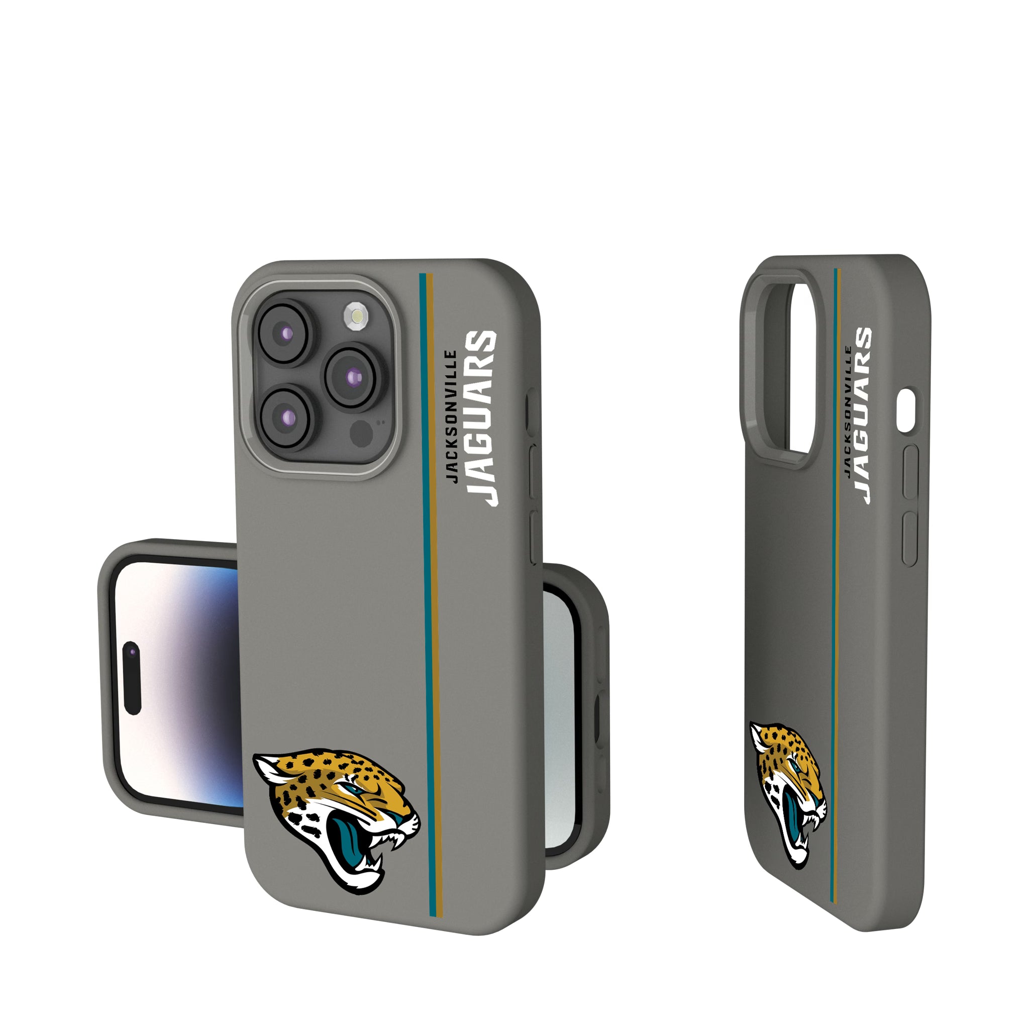 Jacksonville Jaguars Sidebar iPhone Soft Touch Phone Case for Apple iPhone