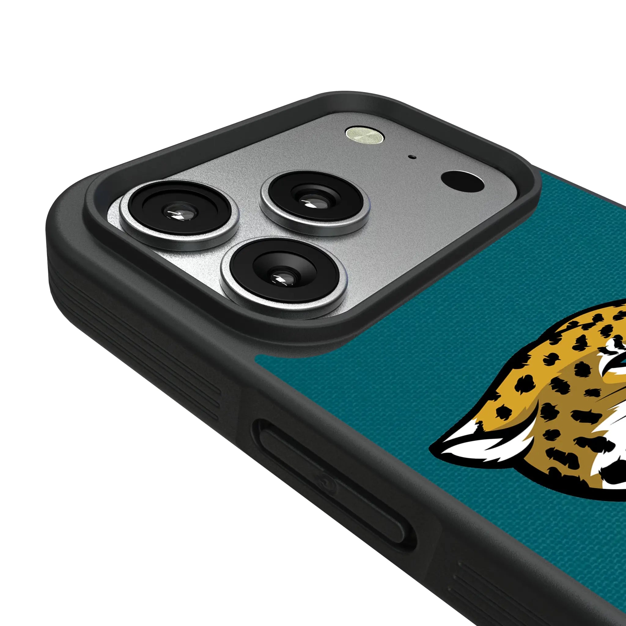 Jacksonville Jaguars Stripe iPhone Bump Phone Case for Apple iPhone - Detail#Device_iPhone 17 Pro
