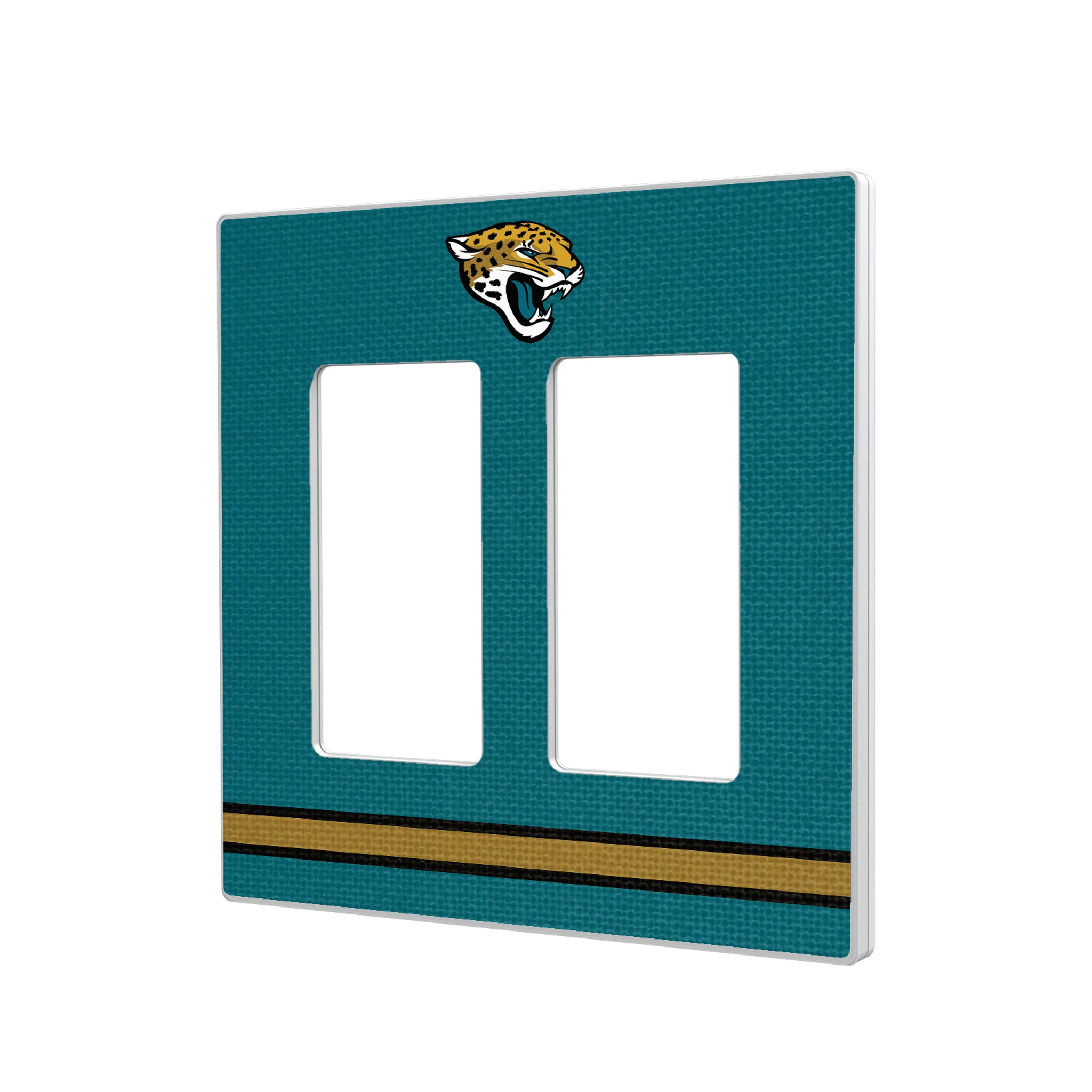 Jacksonville Jaguars Stripe Hidden-Screw Light Switch Plate#Style_Double Rocker