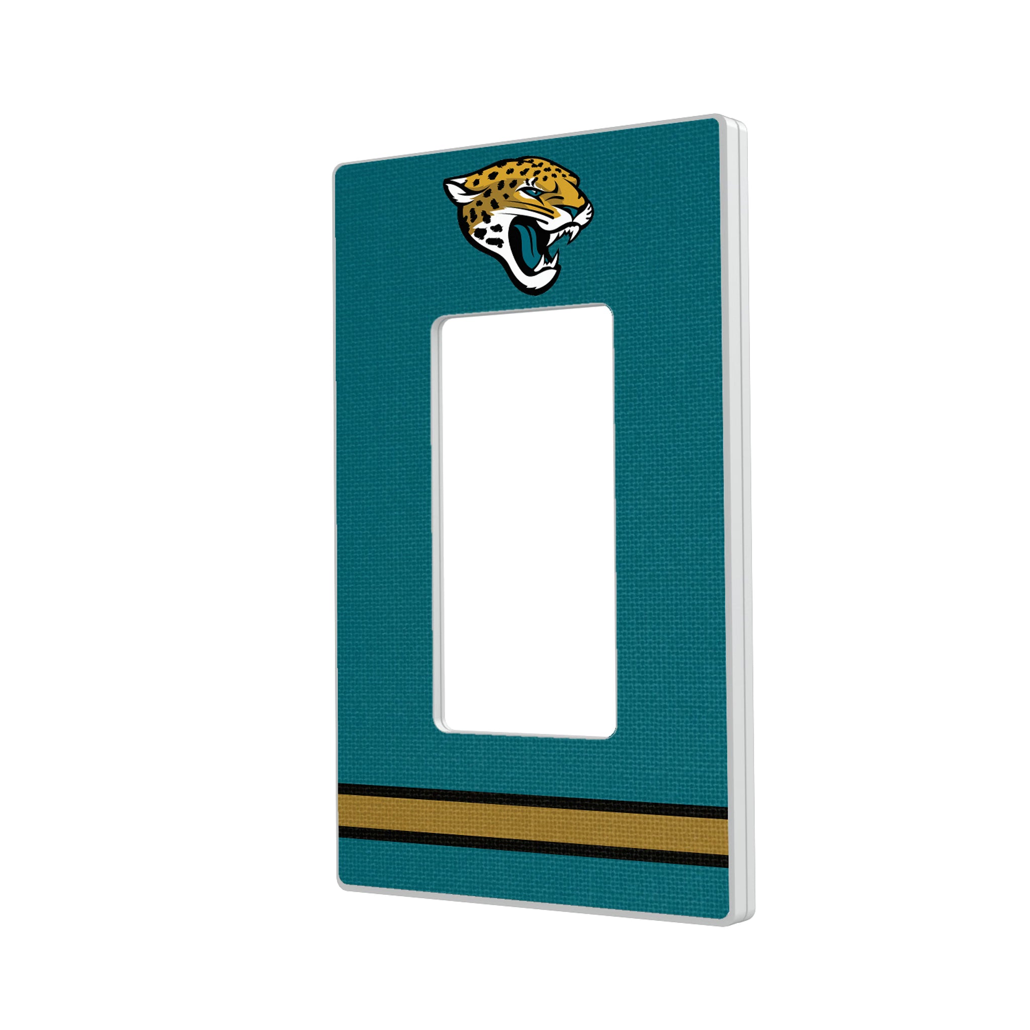 Jacksonville Jaguars Stripe Hidden-Screw Light Switch Plate#Style_Single Rocker