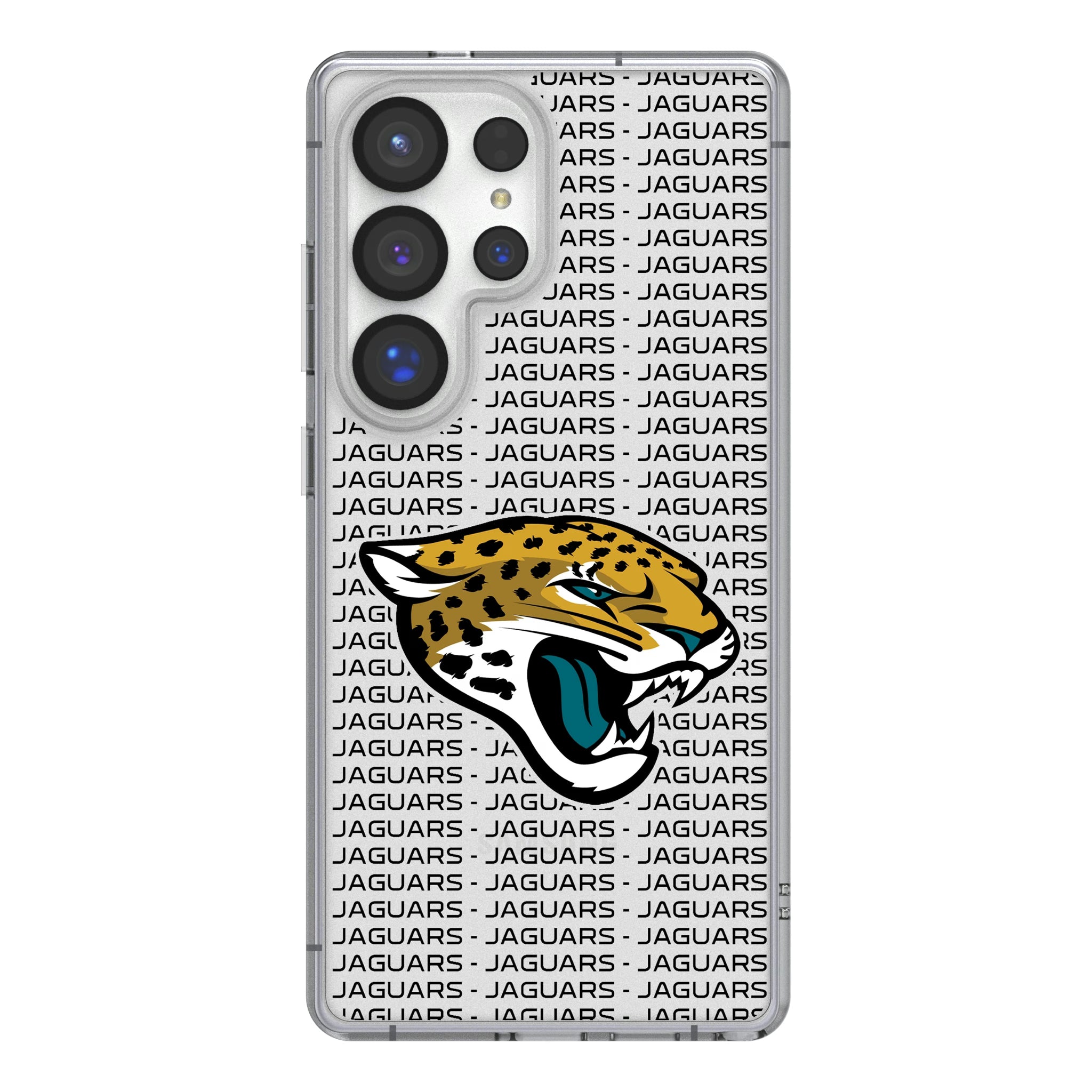 Jacksonville Jaguars Text Backdrop Galaxy Clear Phone Case for Samsung Galaxy