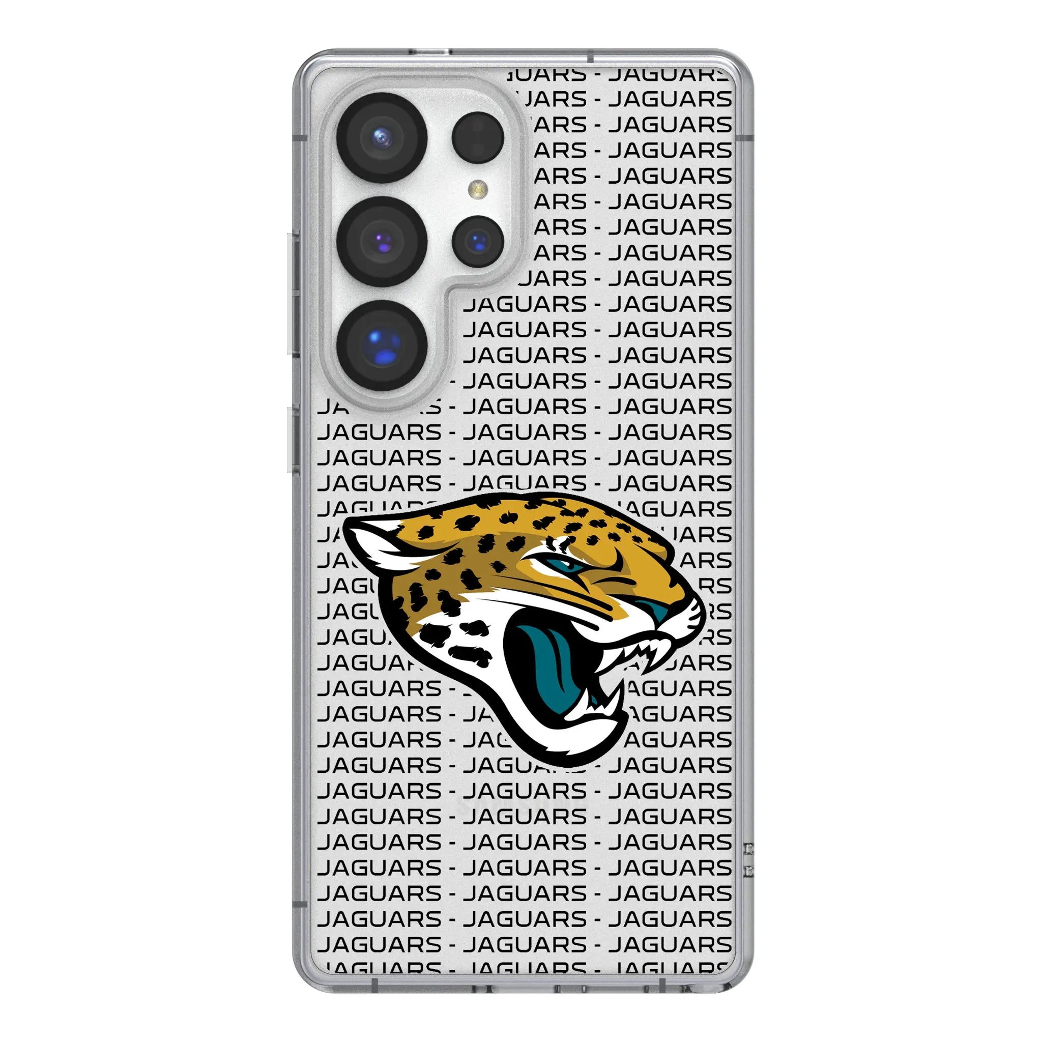Jacksonville Jaguars Text Backdrop Galaxy Clear Phone Case for Samsung Galaxy#Device_Galaxy S25 Ultra