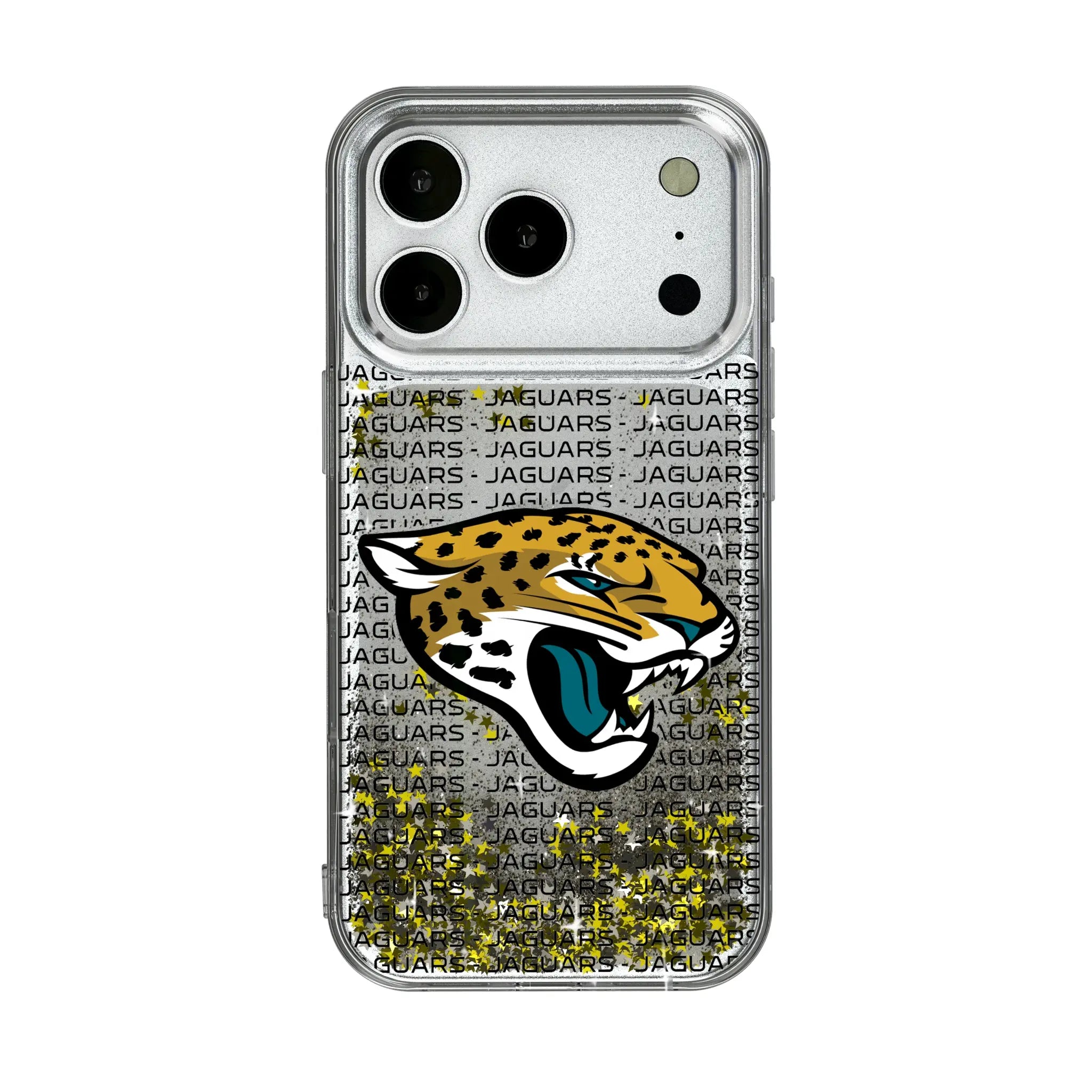 Jacksonville Jaguars Text Backdrop iPhone Glitter Phone Case for Apple iPhone