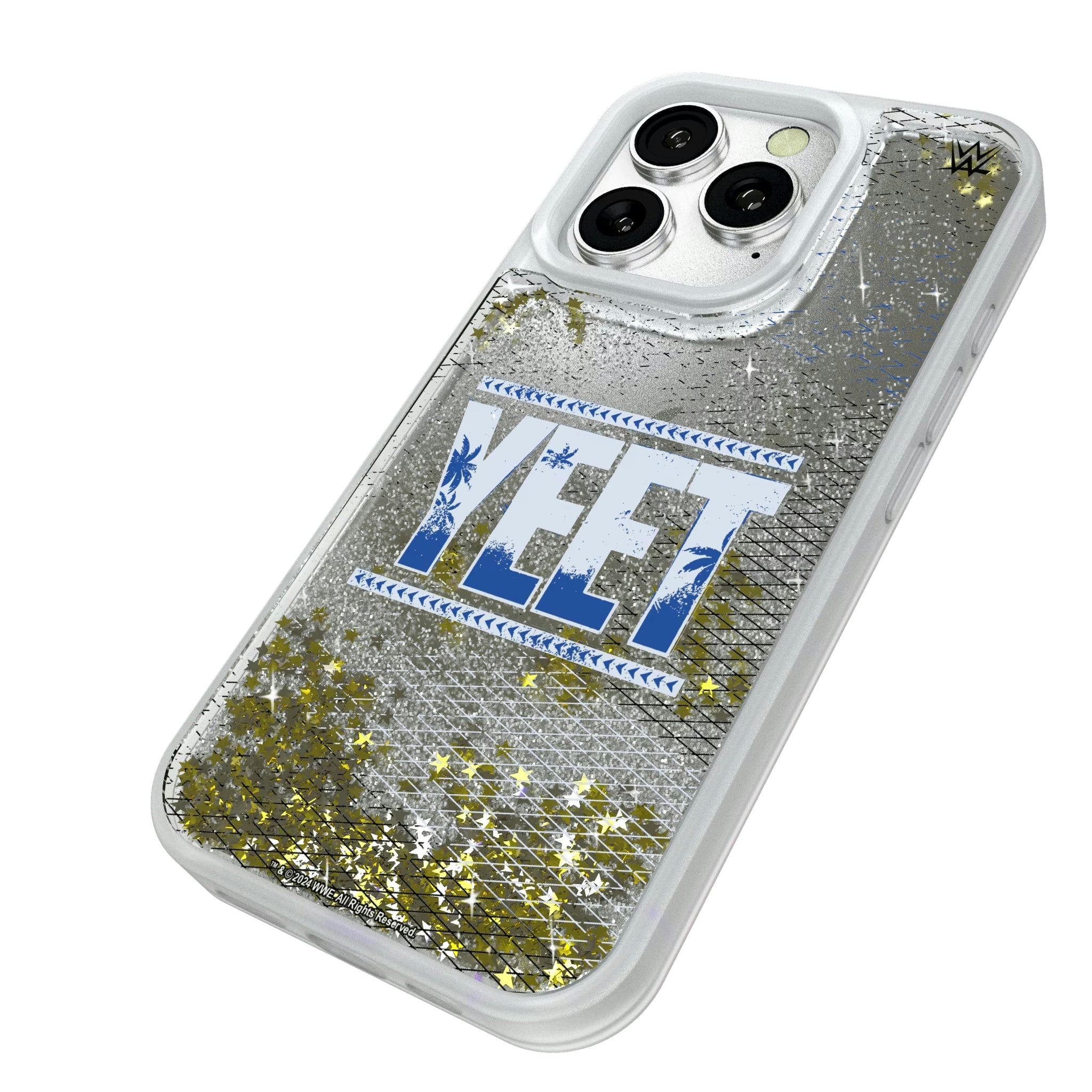 Jey Uso Steel iPhone Glitter Phone Case for Apple iPhone - Isometric View#Device_iPhone 16 Pro
