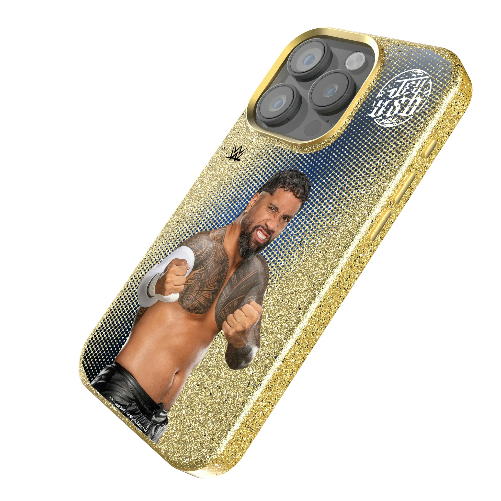 Jey Uso Superstar iPhone Bling Phone Case for Apple iPhone - Isometric View