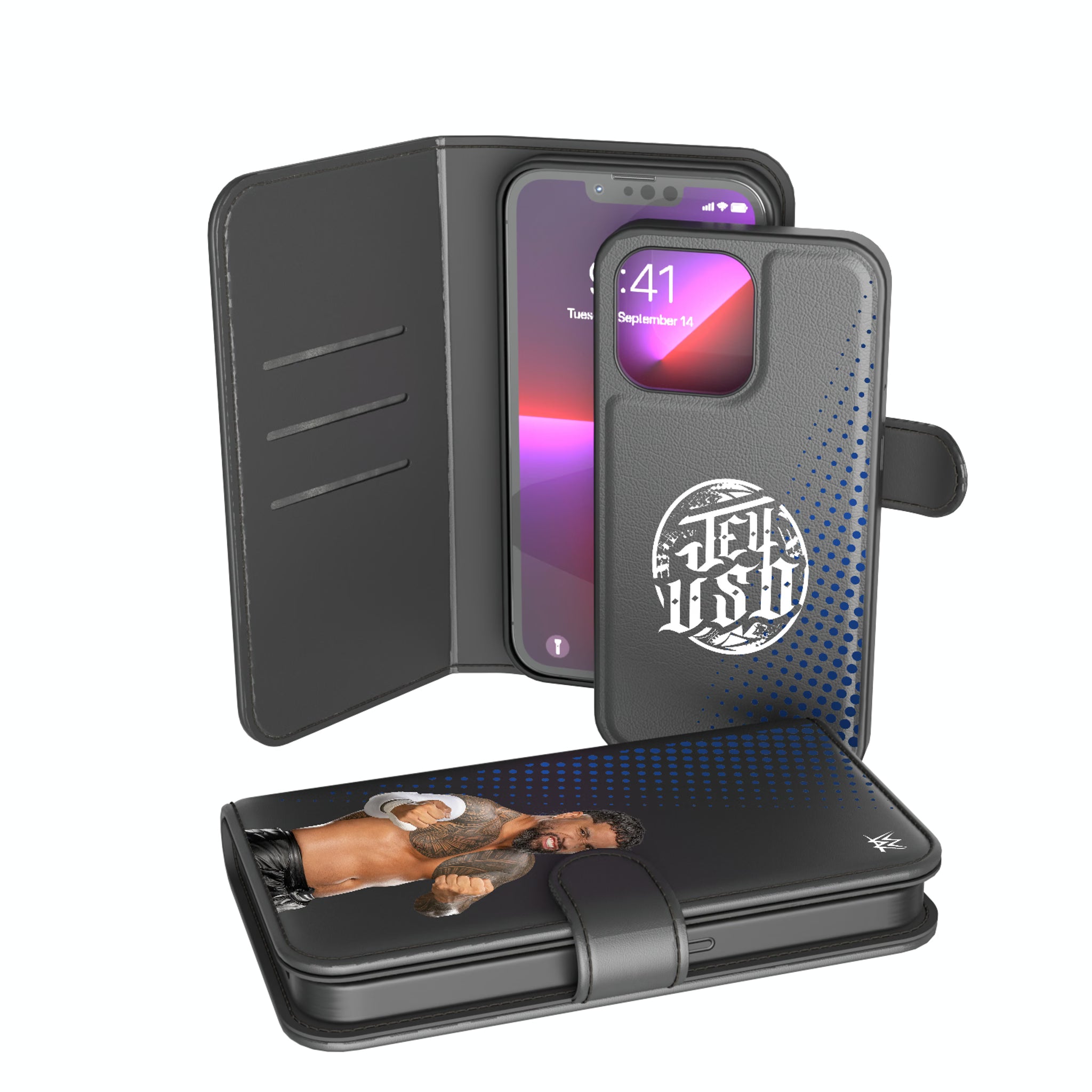 Jey Uso Superstar iPhone Wallet Phone Case for Apple iPhone