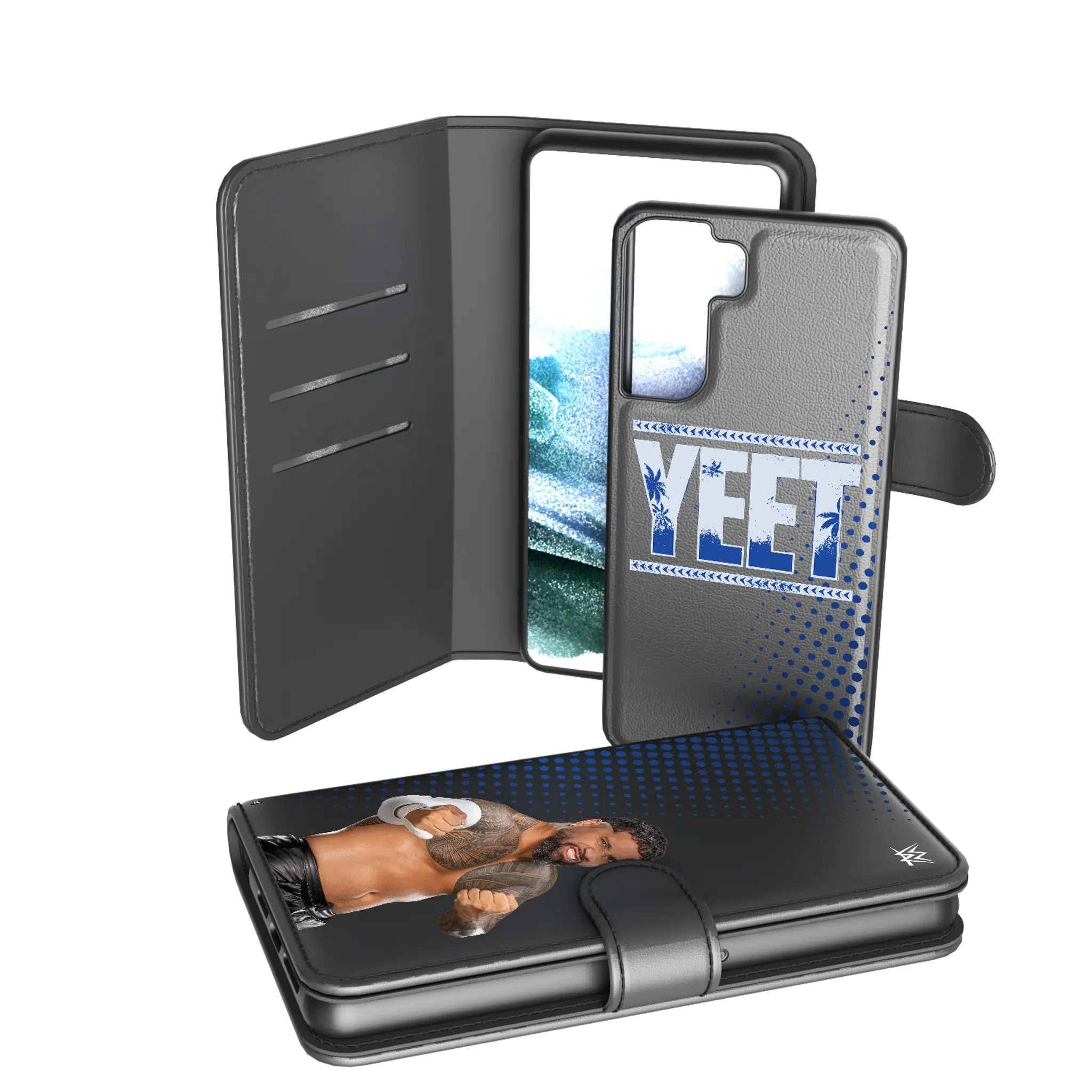 Jey Uso Superstar Galaxy Wallet Phone Case for Samsung Galaxy