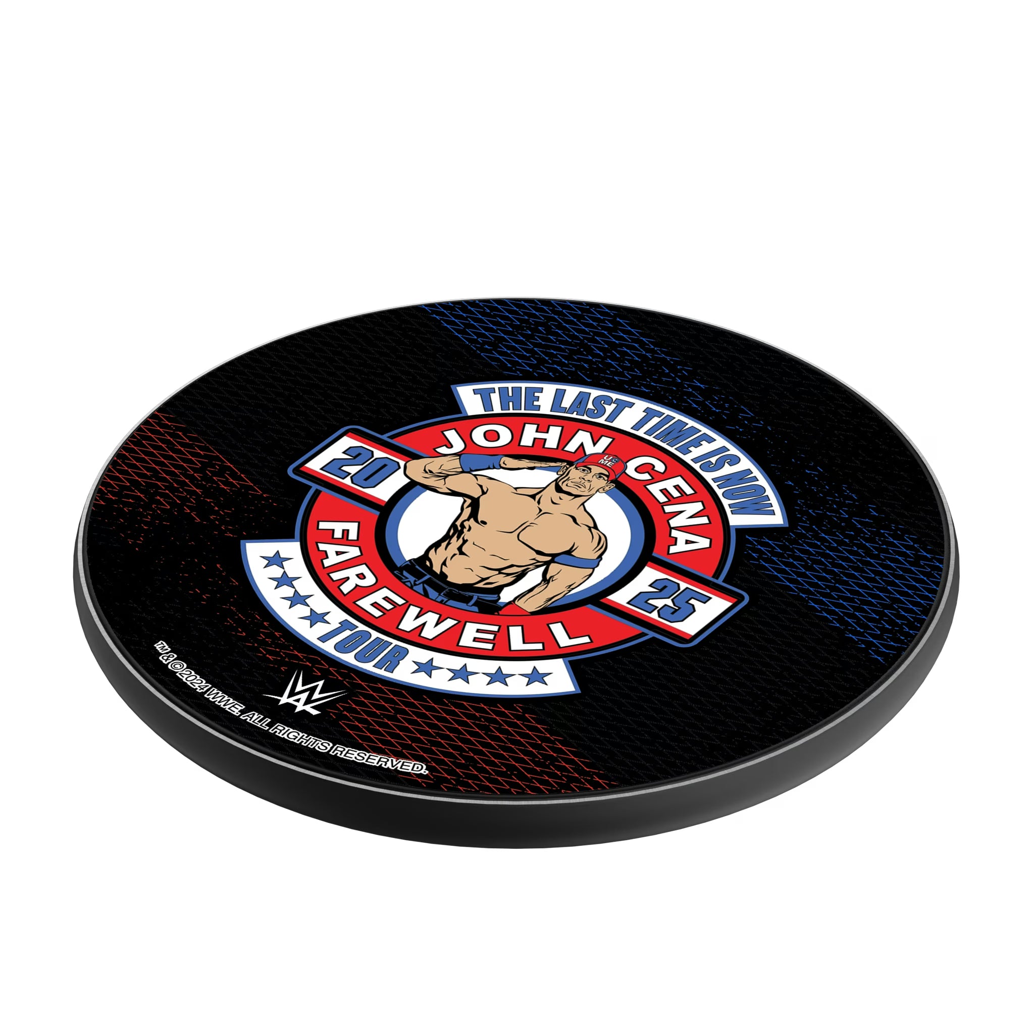 John Cena Farewell Tour Steel 15-Watt Wireless Charger - Isometric View
