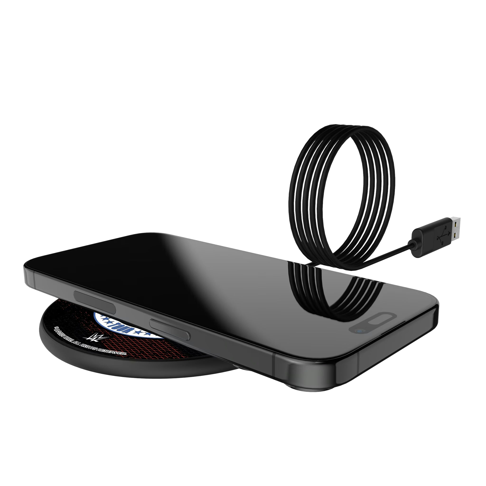 John Cena Farewell Tour Steel 15-Watt Wireless Charger - Lifestyle
