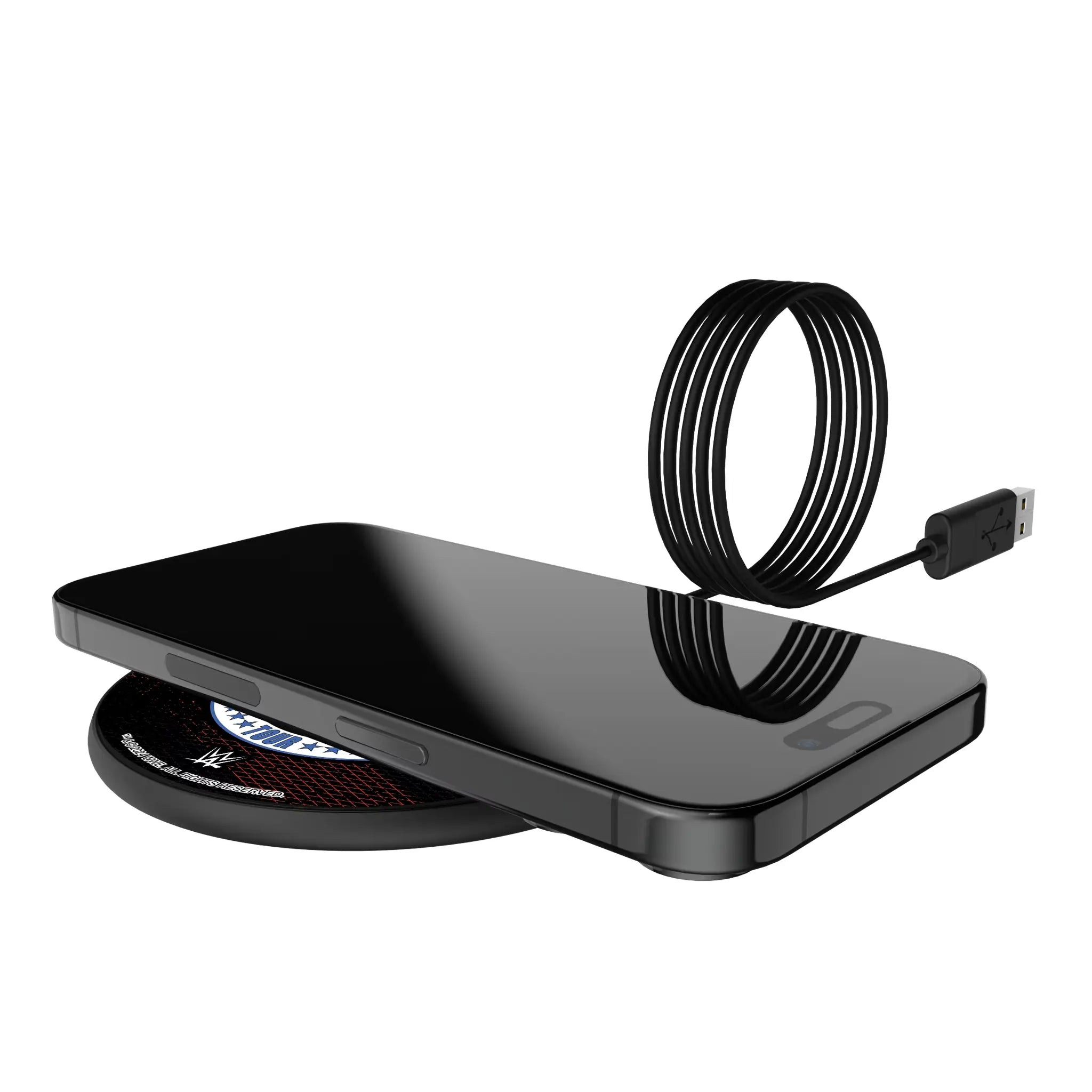 John Cena Farewell Tour Steel 15-Watt Wireless Charger - Lifestyle