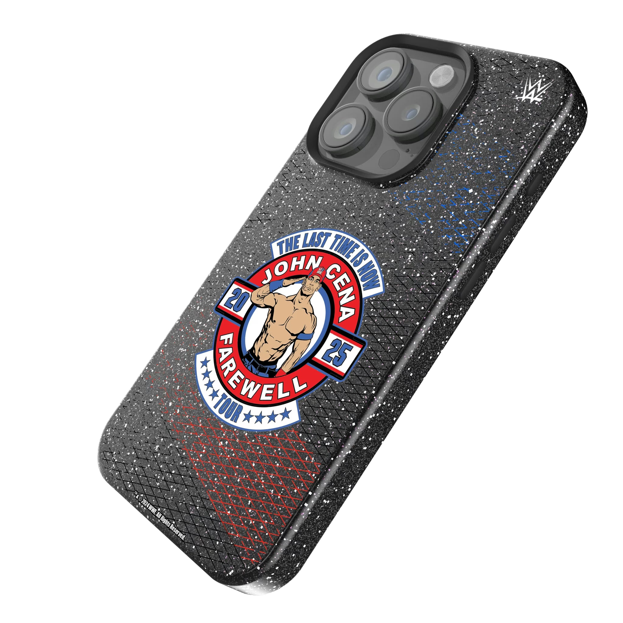 John Cena Farewell Tour Steel iPhone Bling Phone Case for Apple iPhone - Isometric View