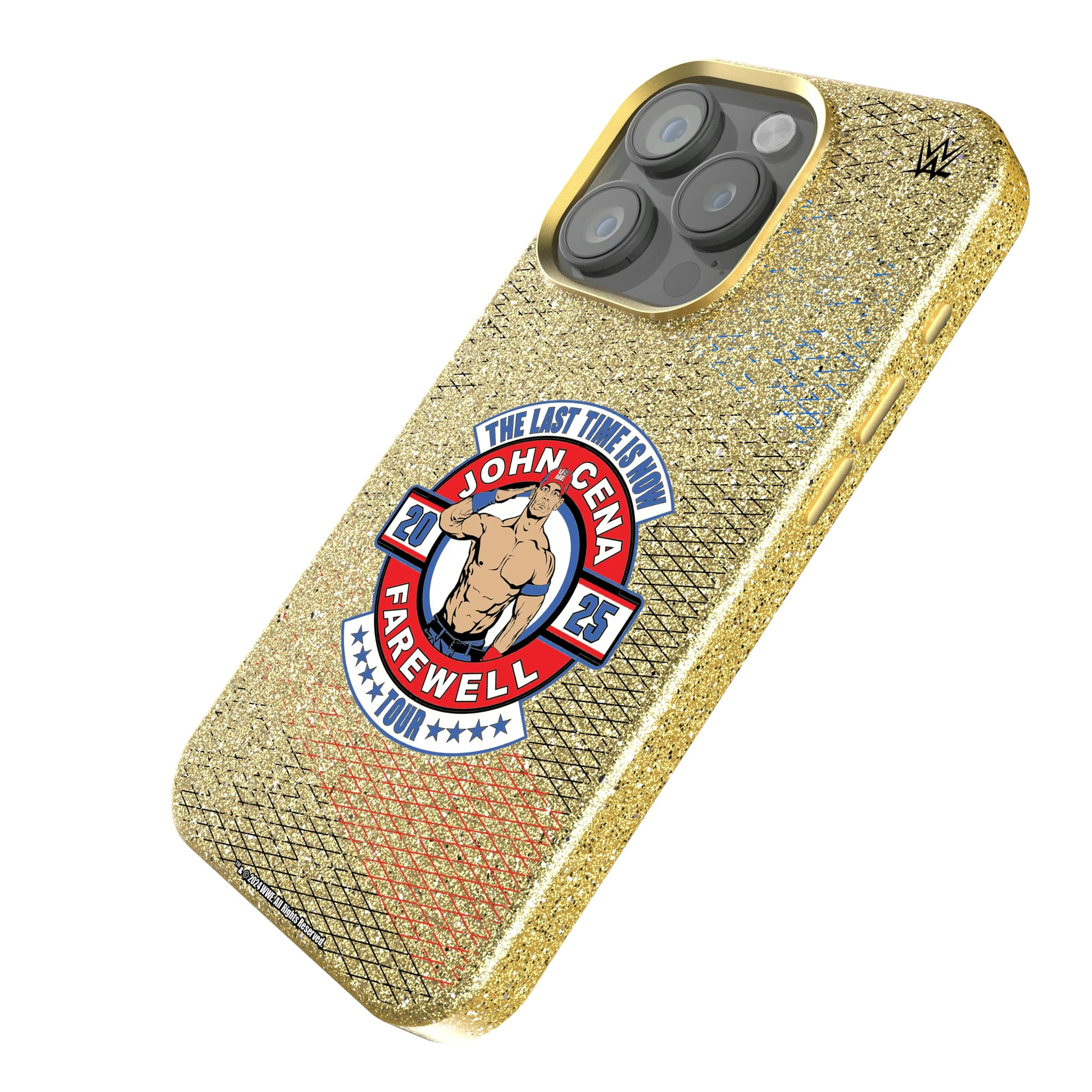John Cena Farewell Tour Steel iPhone Bling Phone Case for Apple iPhone - Isometric View