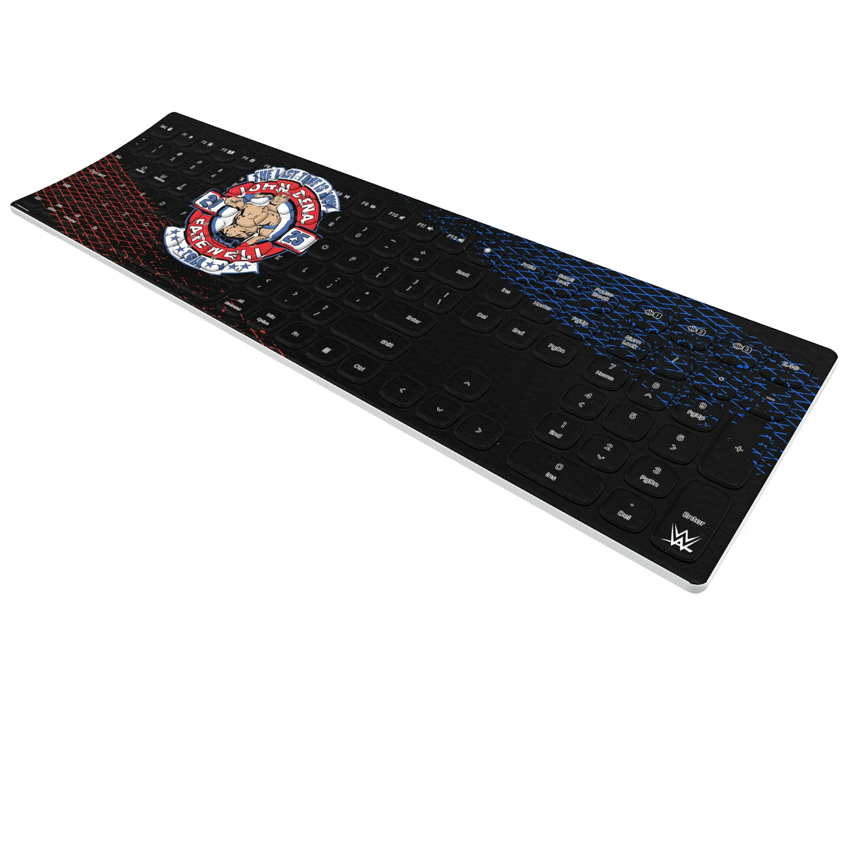 John Cena Farewell Tour Steel KKB605 Curved Wireless Keyboard - Isometric View