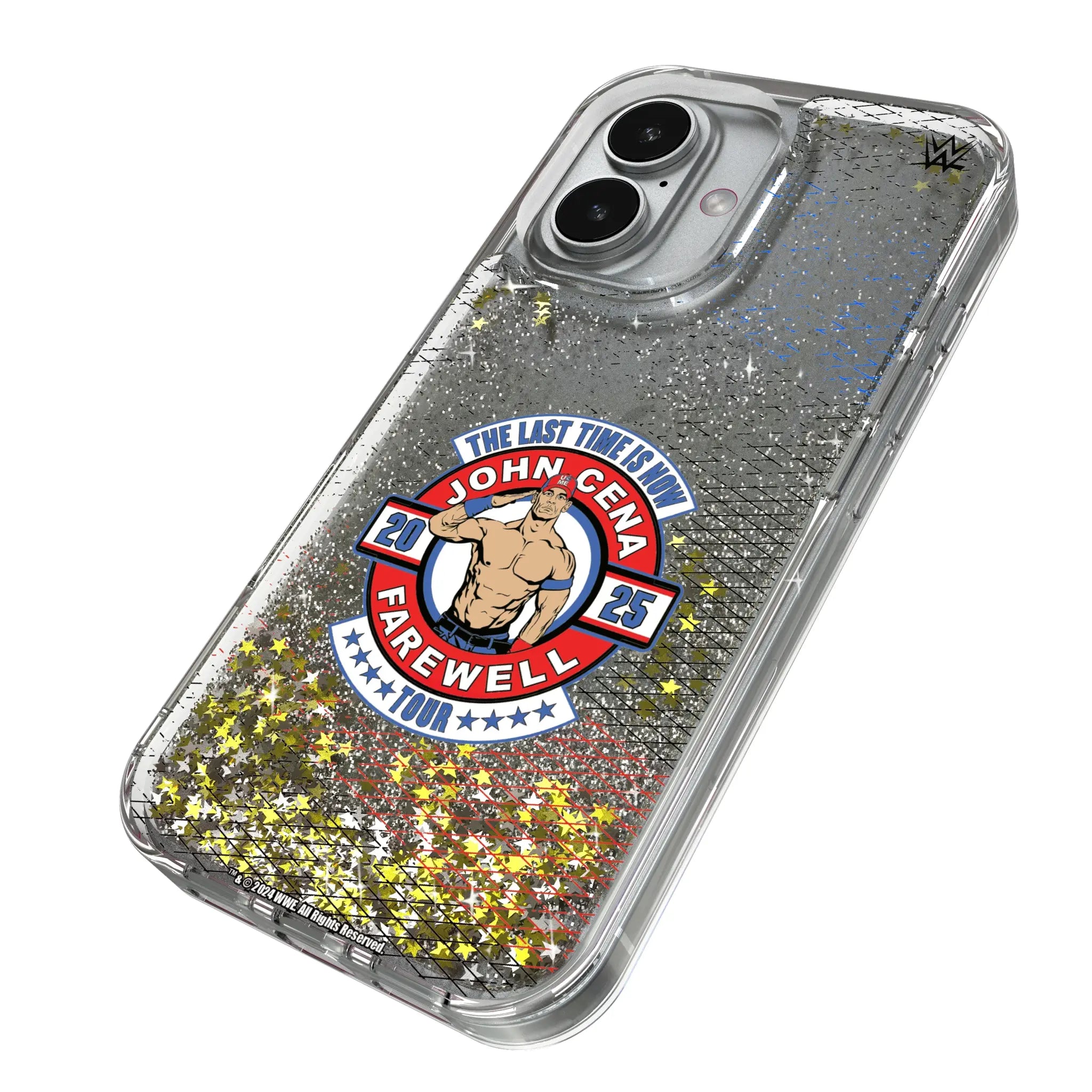 John Cena Farewell Tour Steel iPhone Glitter Phone Case for Apple iPhone - Isometric View