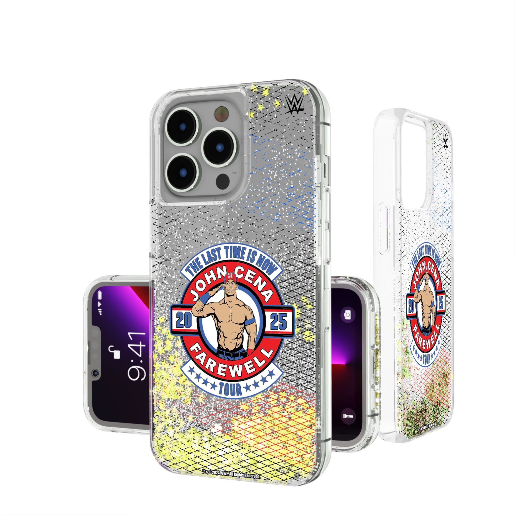 John Cena Farewell Tour Steel iPhone Glitter Phone Case for Apple iPhone